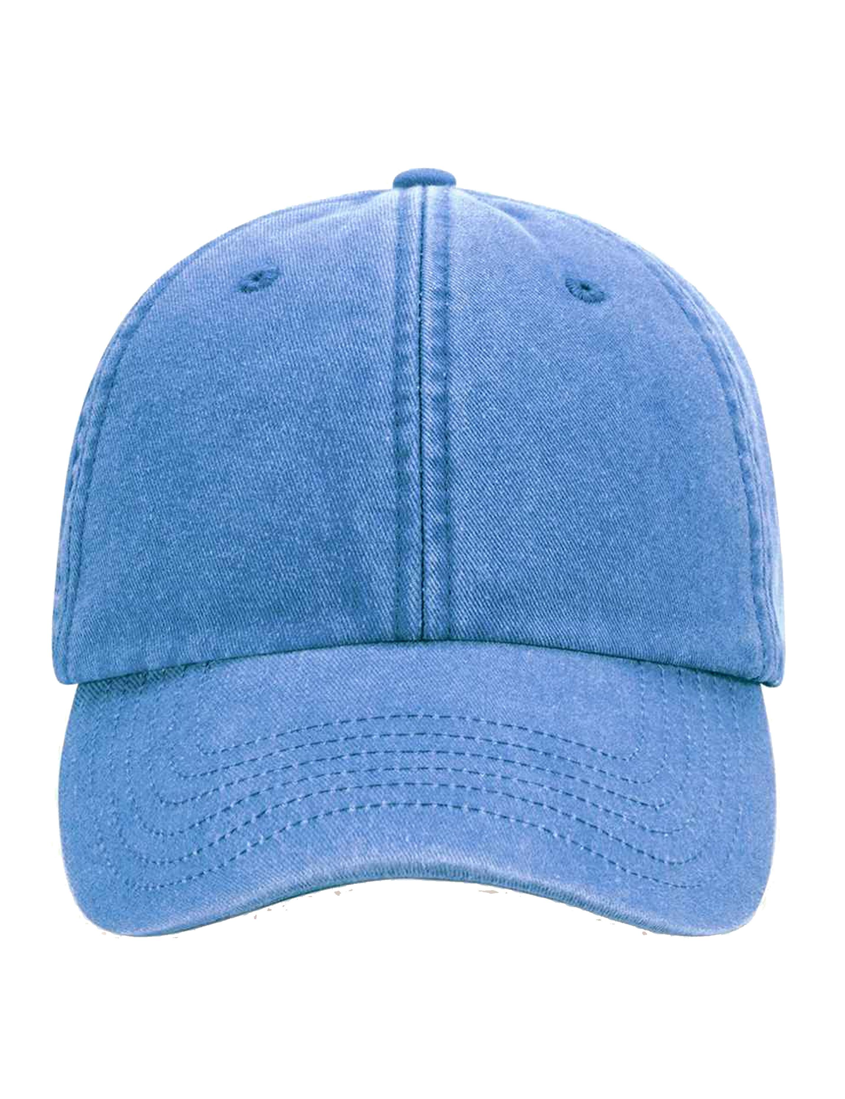 Casual vintage cornflower cap low profile adjustable fit