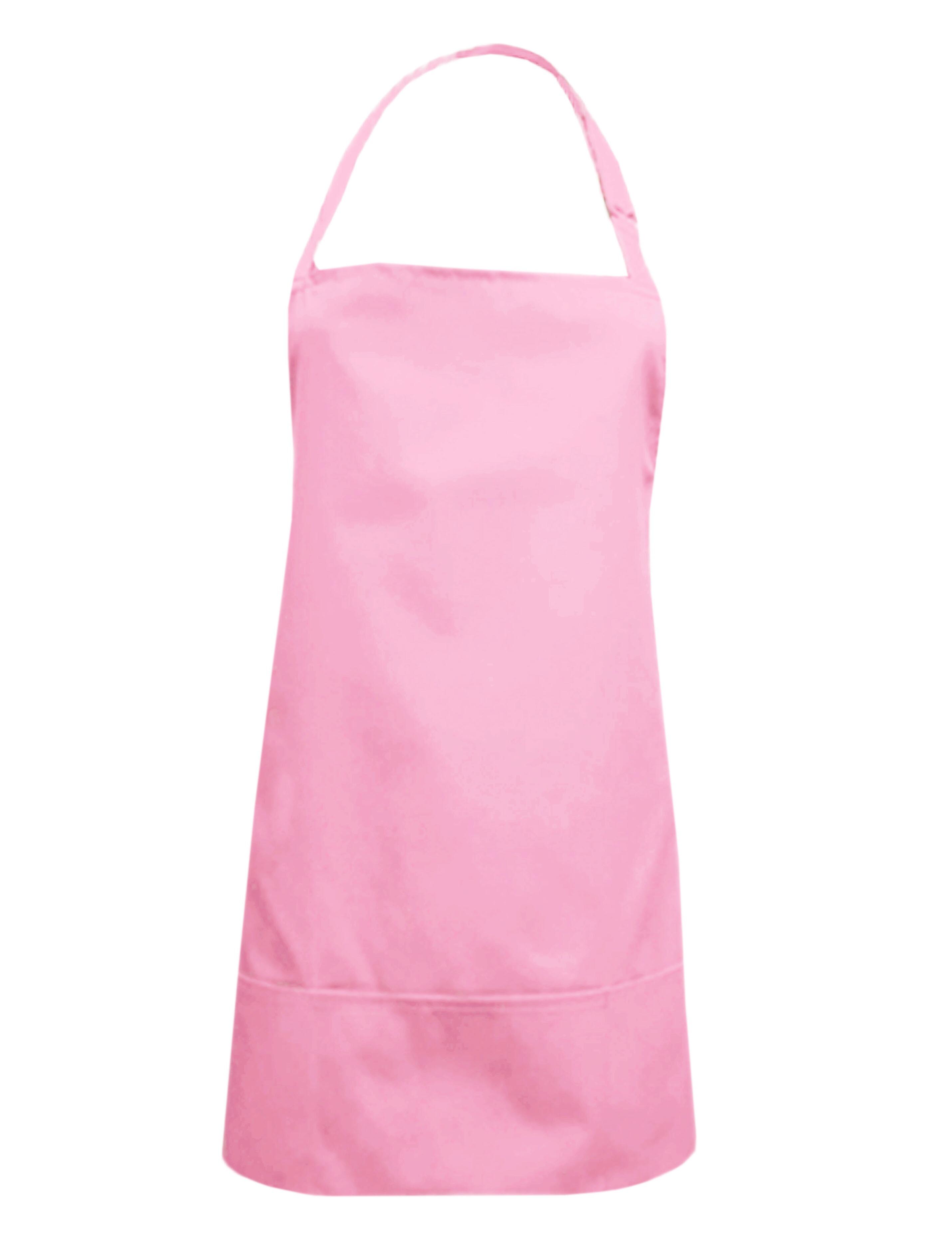 Waterproof short hair and beauty salon apron pink barbie
