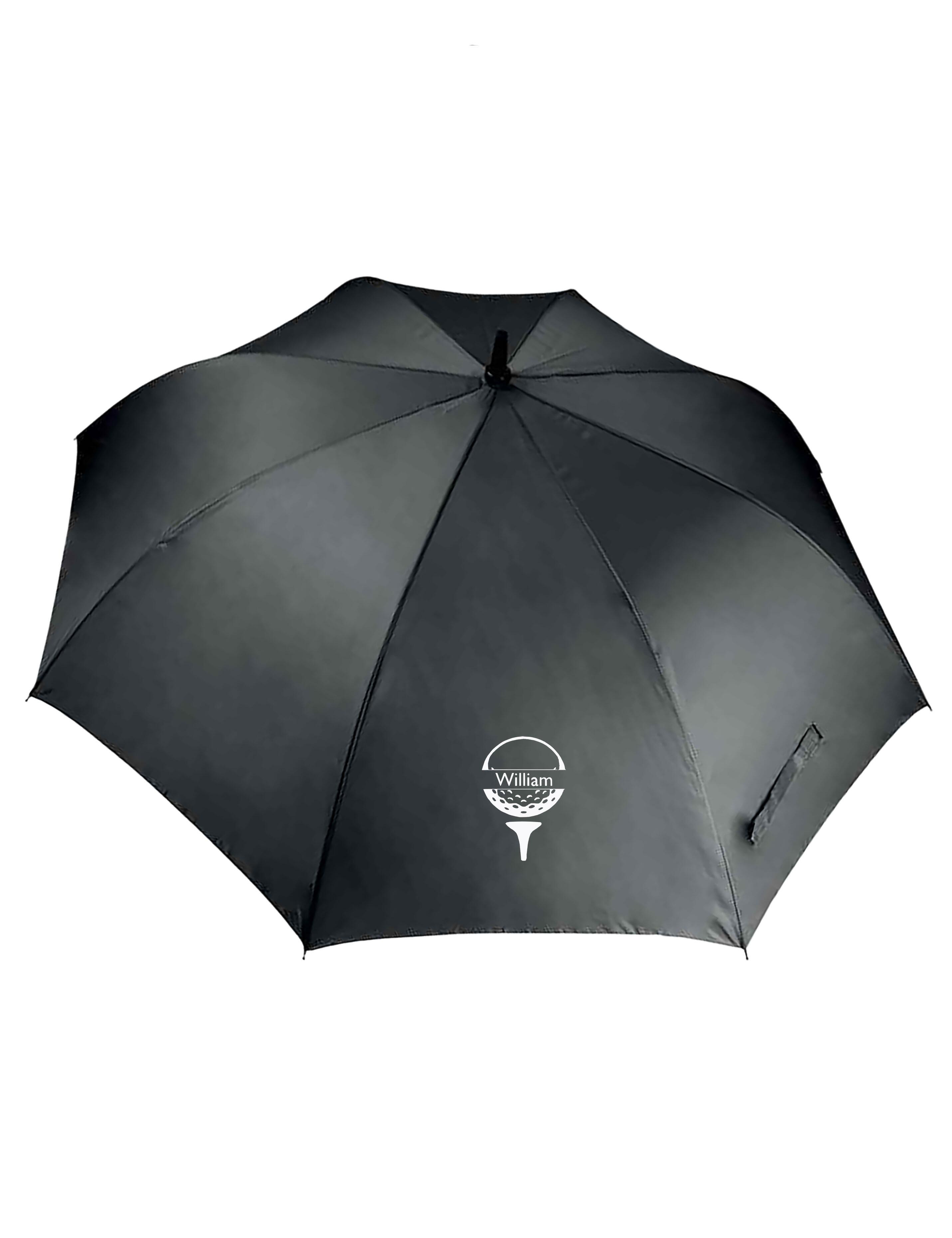Golf Ball Design XX-Large Golf Umbrella Black
