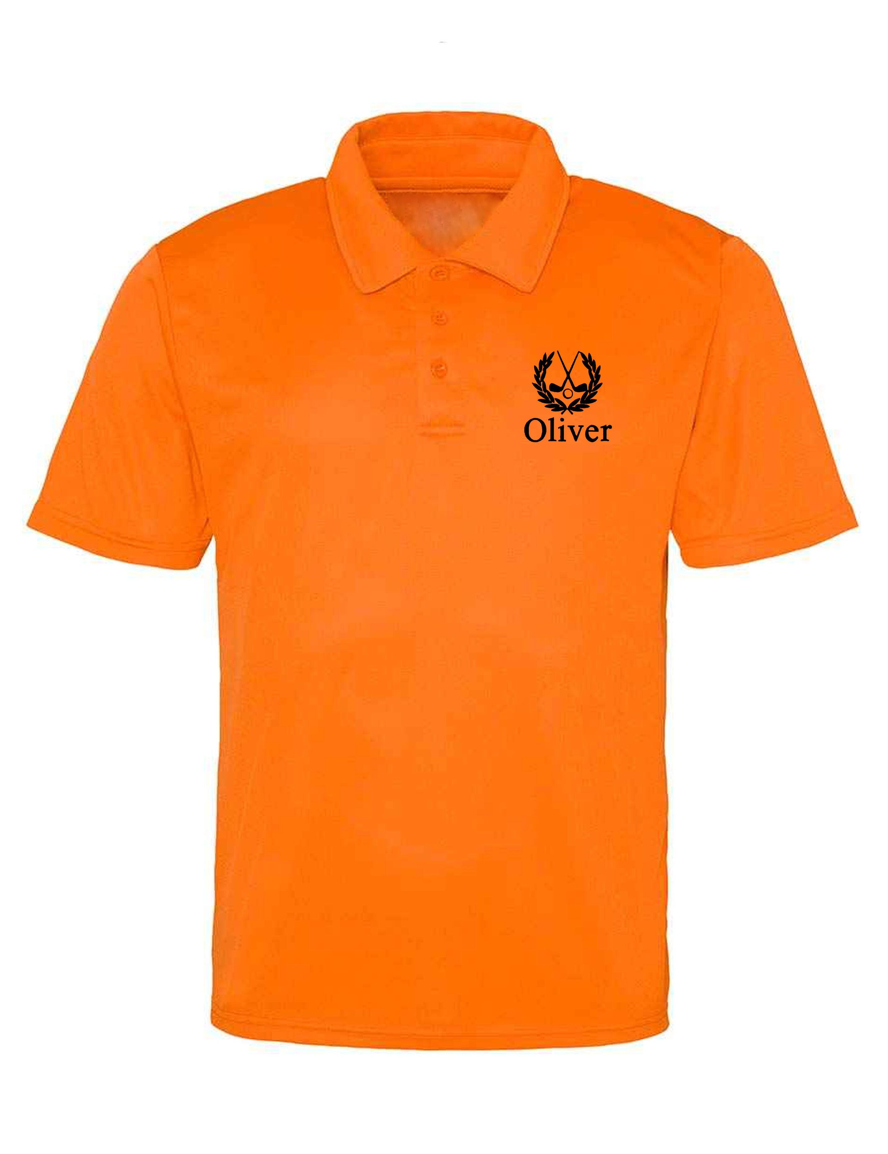 Polo t shirt orange color best sale