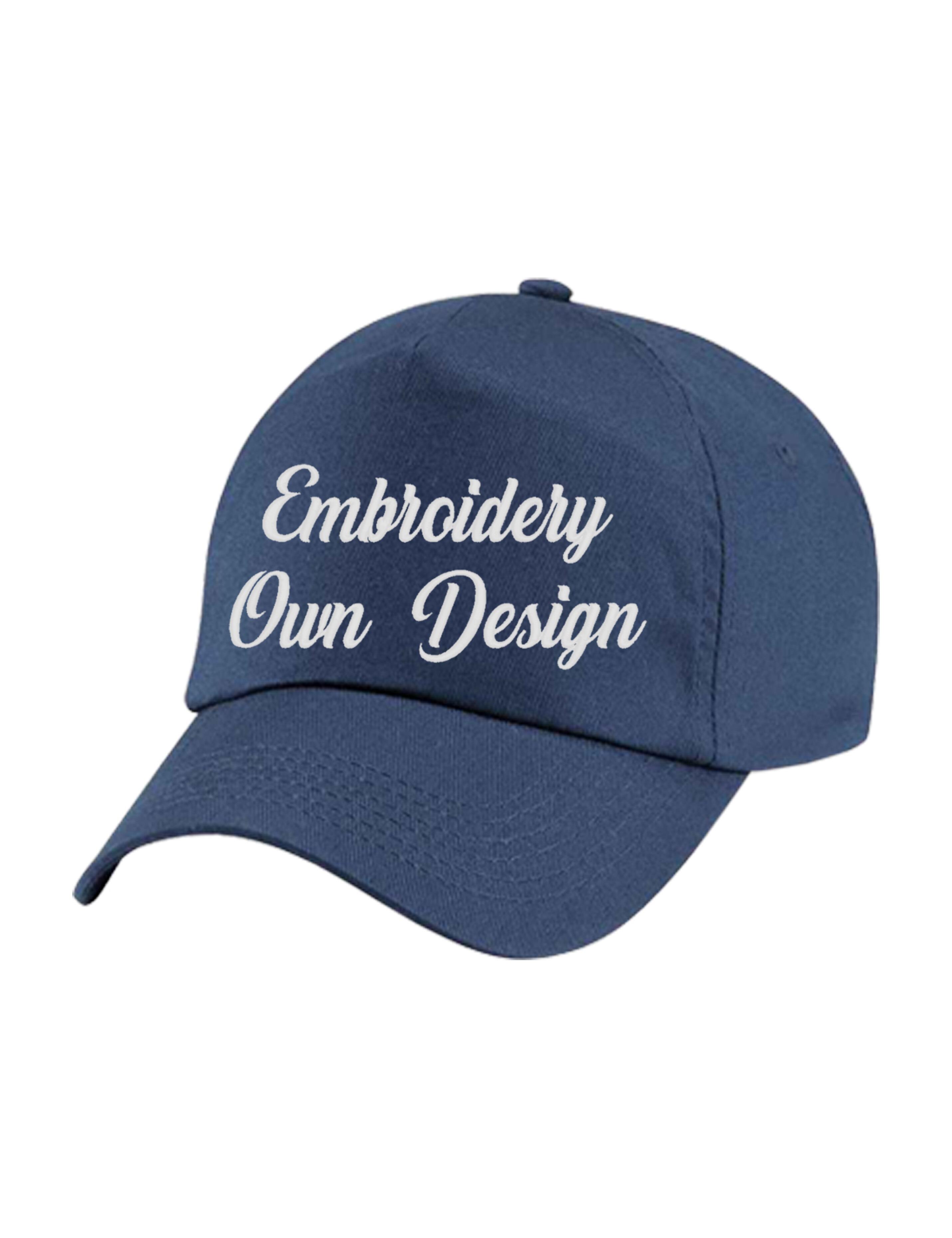 Navy ball cap embroidered online