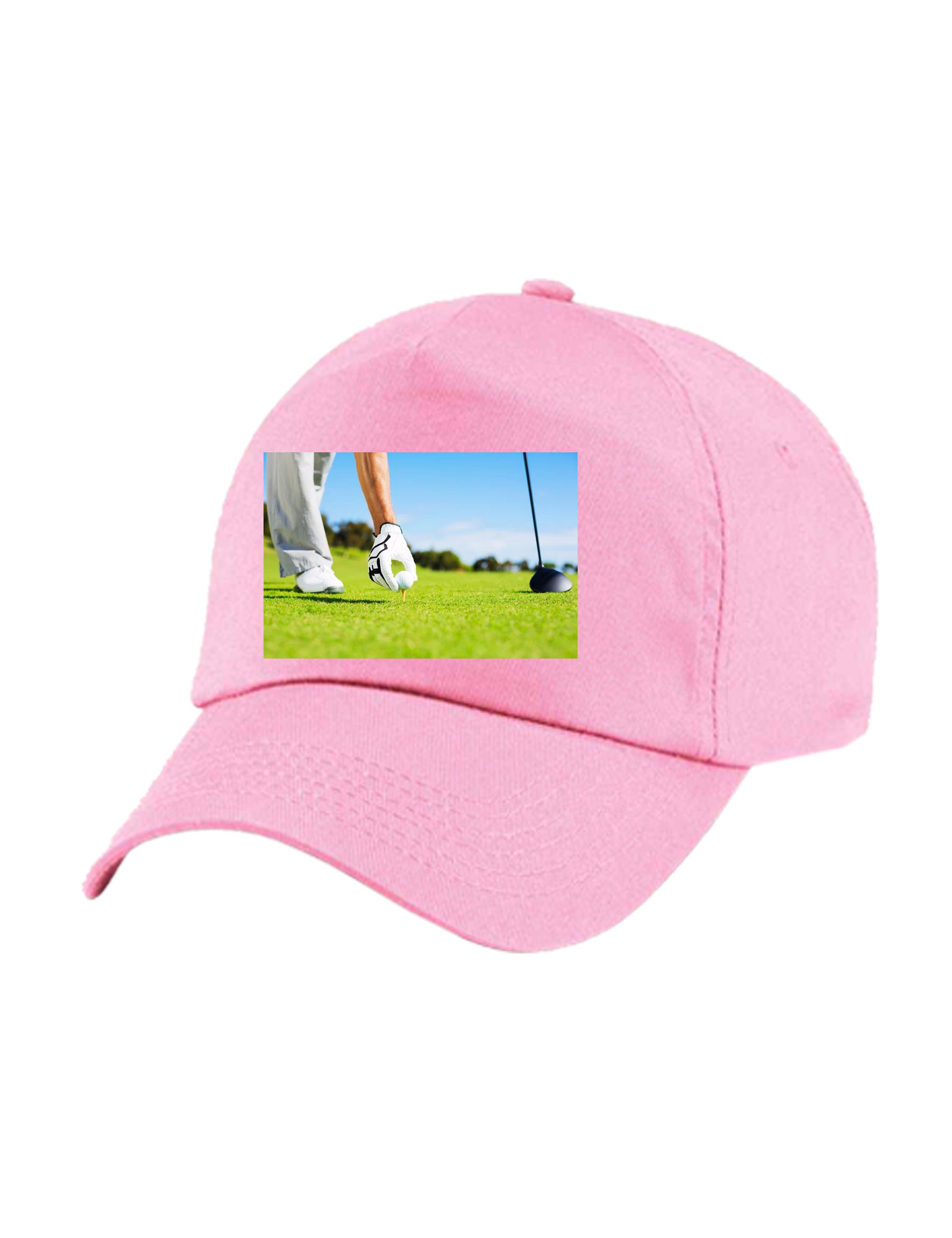 Personalised Photo Printed Baseball Cap Pink