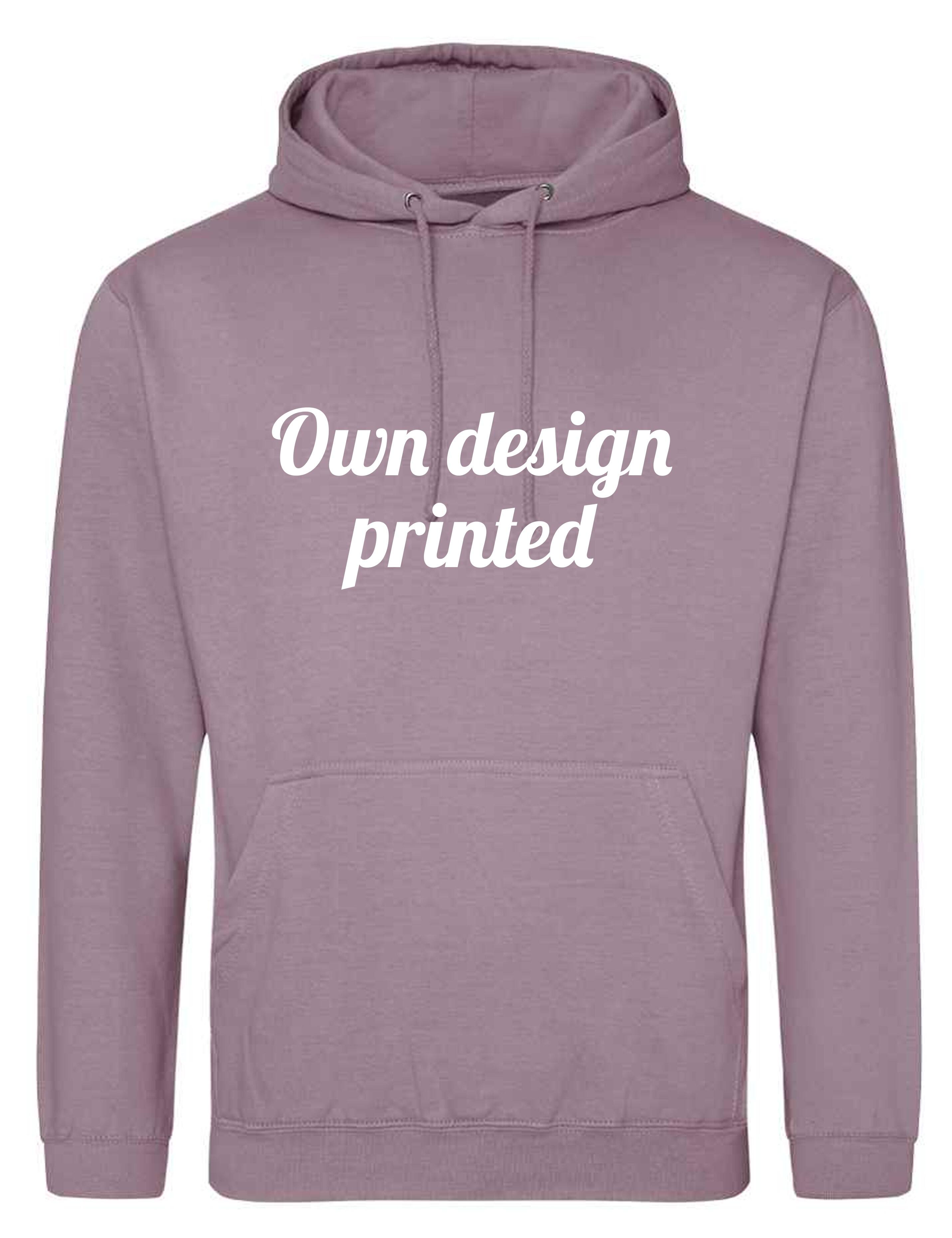 Personalsied Unisex Hoodie Dusty Purple with print
