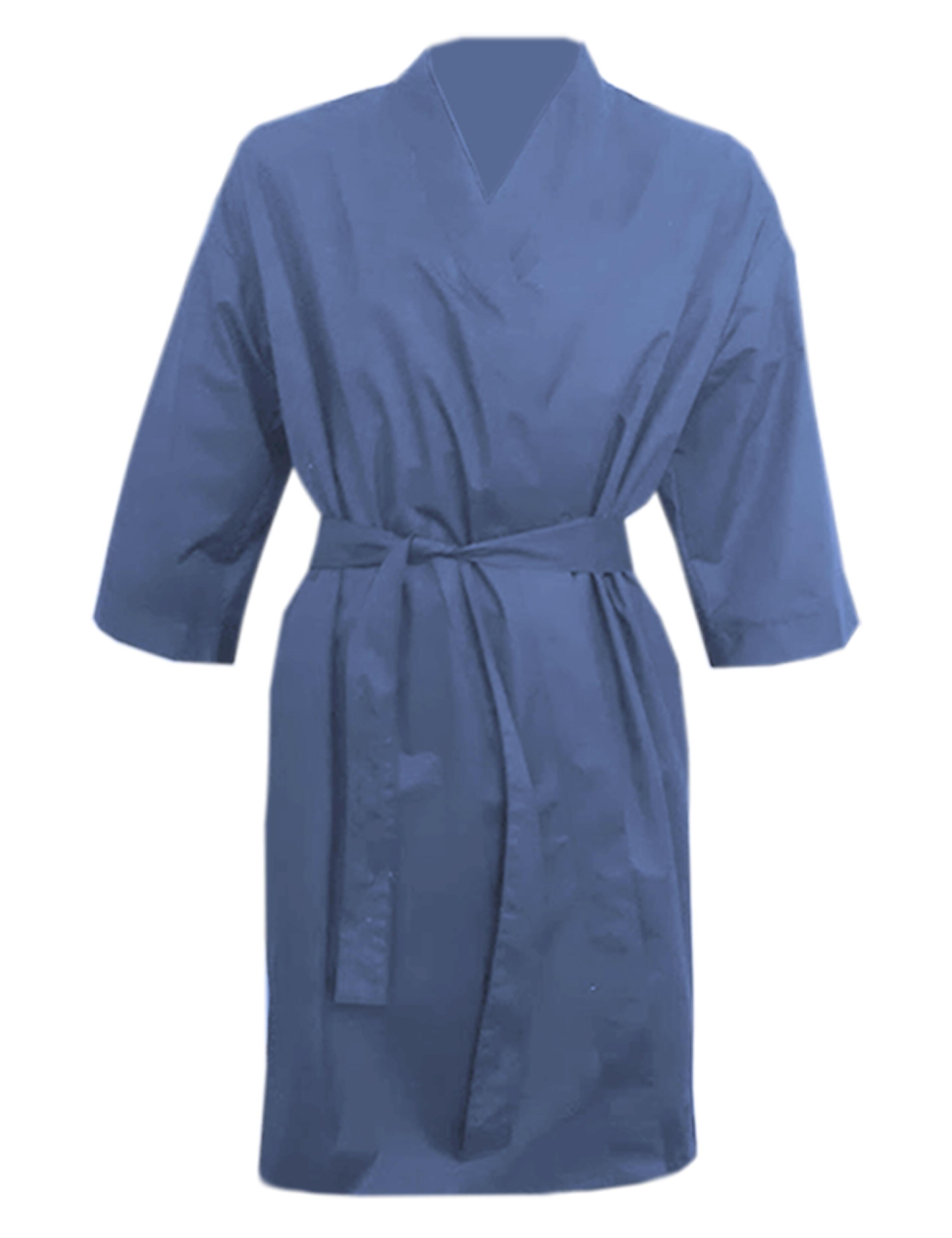 Nibano Hairdressing Kimono Gown Denim Blue