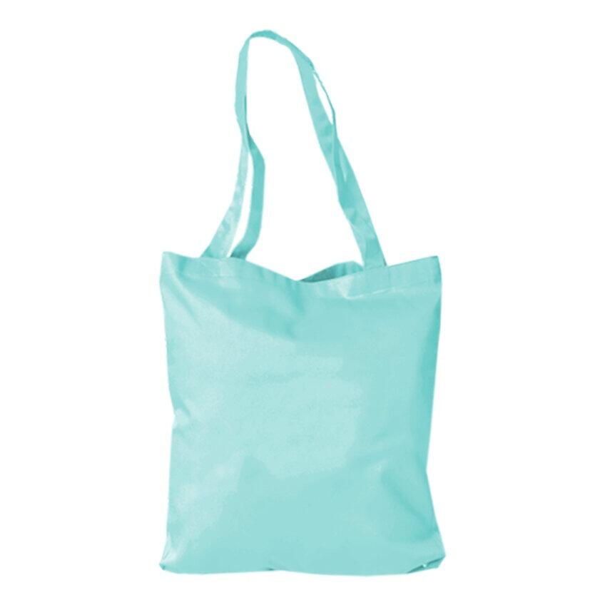 Mint polycotton tote bag