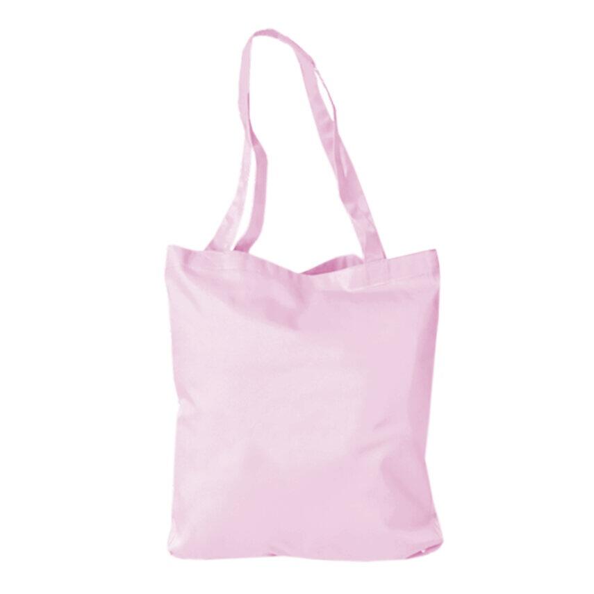 Pink polycotton tote bag