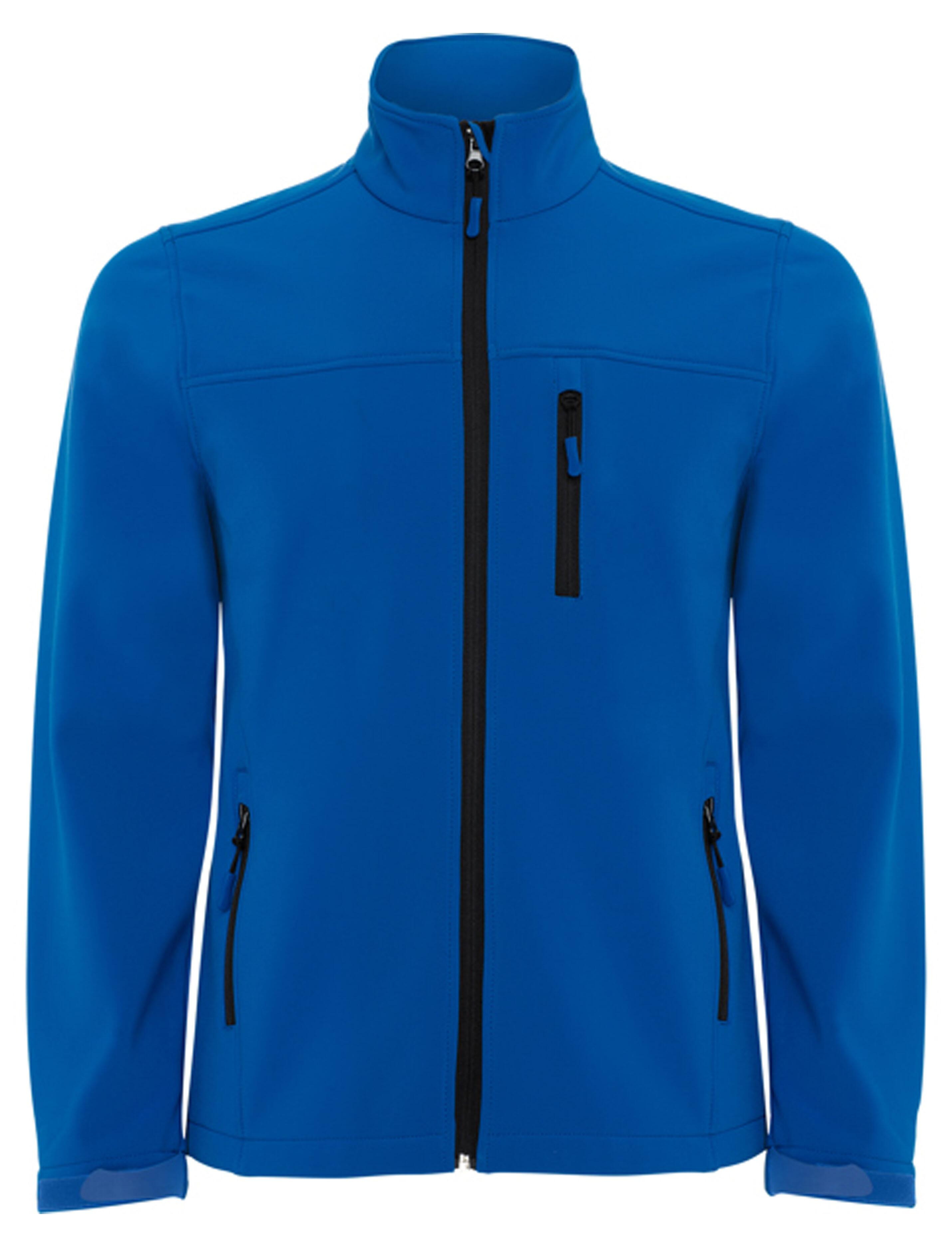 Royal Blue softshell jacket for work or outdoor use, ready for print or embroidery
