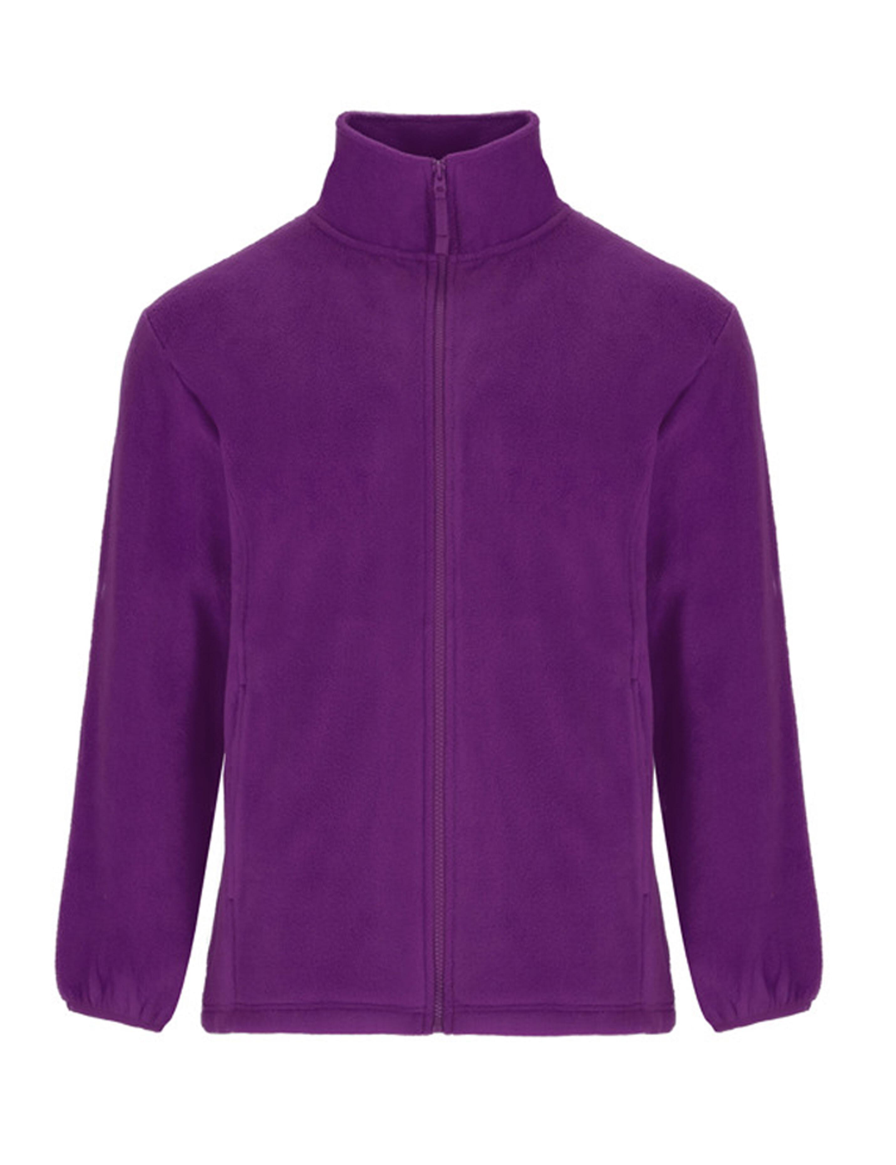 Purple fleece jacket plain or embroidered