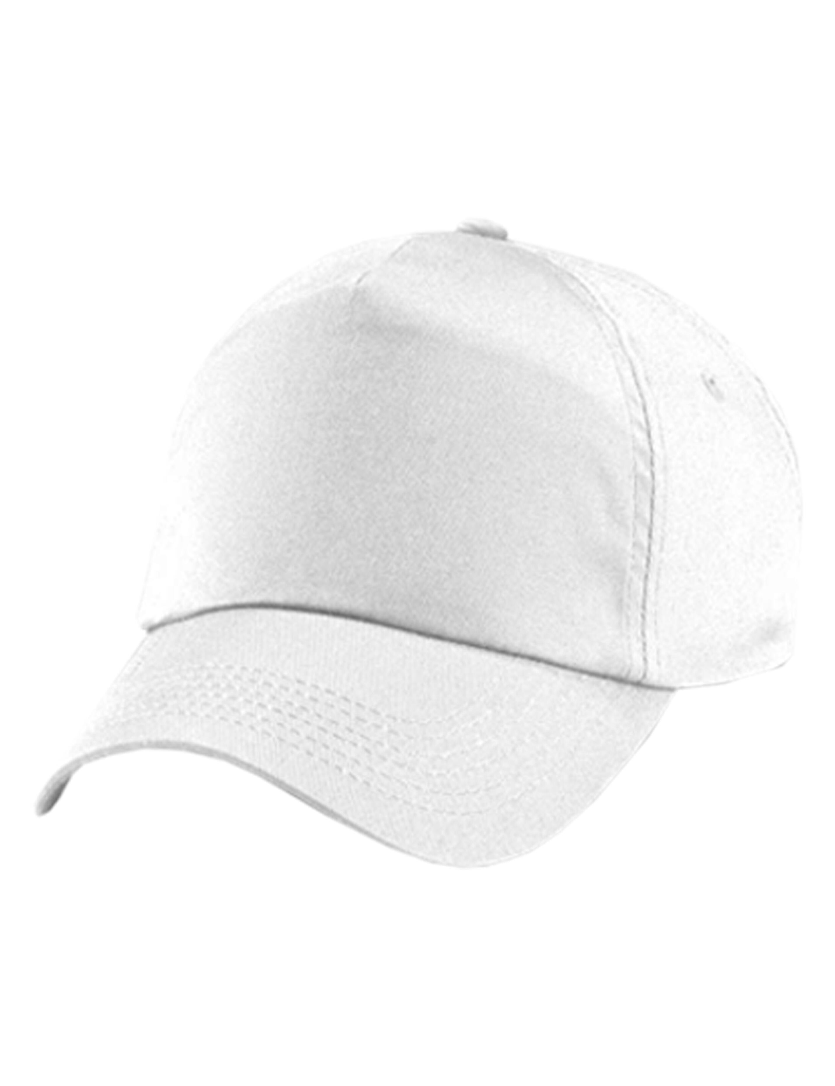 White  premium baseball cap with adjustable strap everyday use
