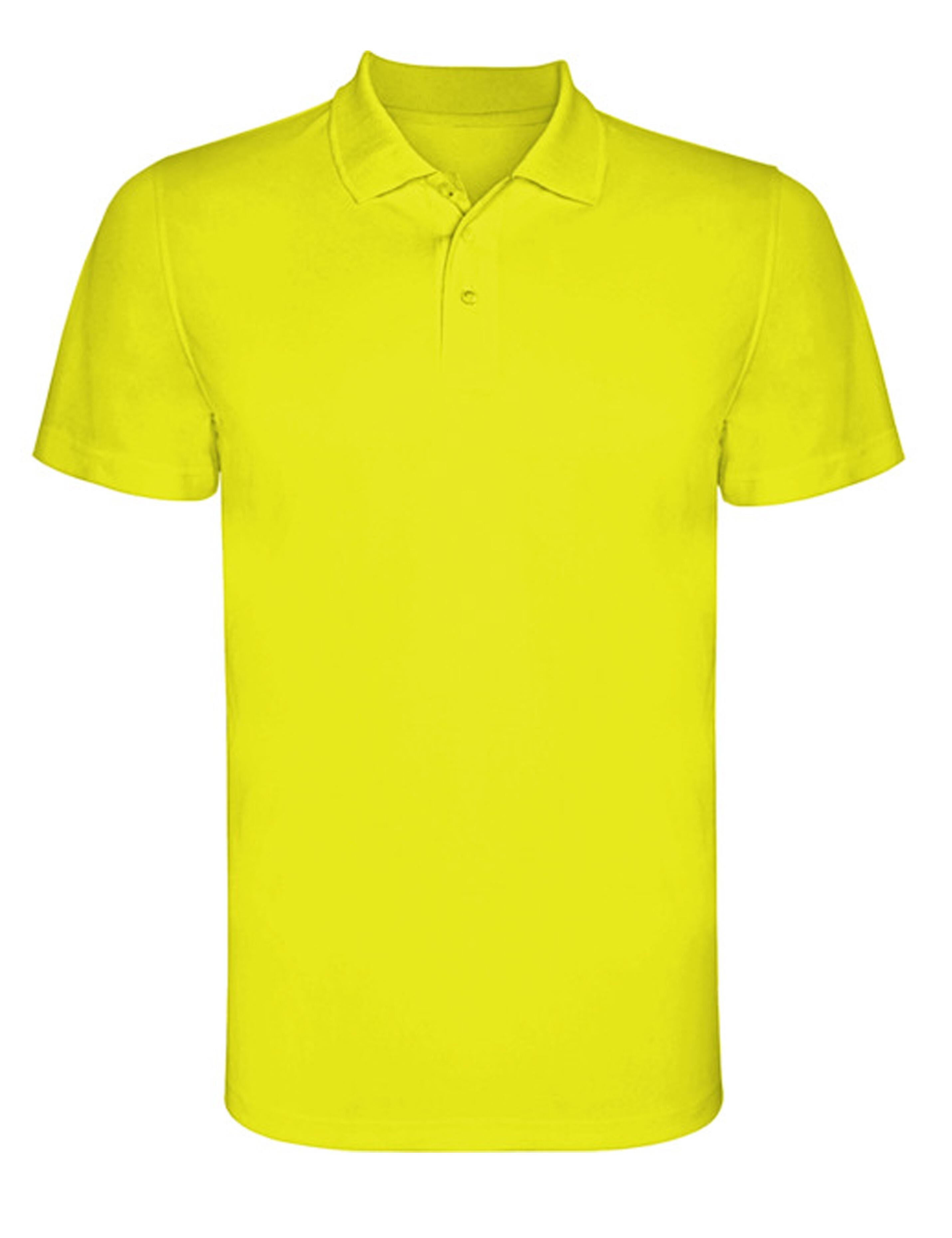 Neon Yellow Dri-FIT polo shirt athletic fit moisture control plain or branded design