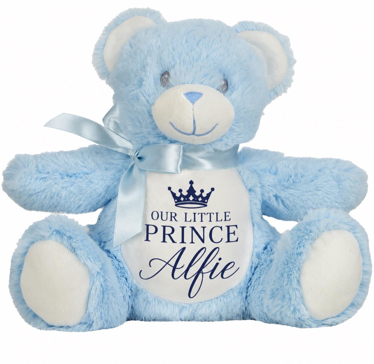 Personalised Light Blue  Teddy Bear
