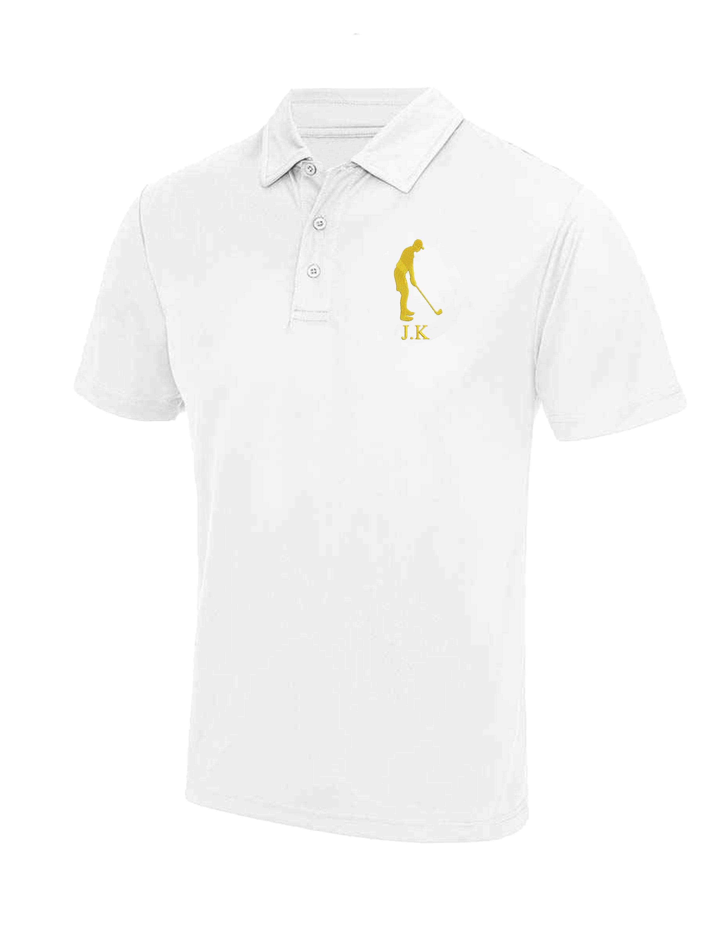Men's Golf Design Dri-Fit Golf Polo Shirt white