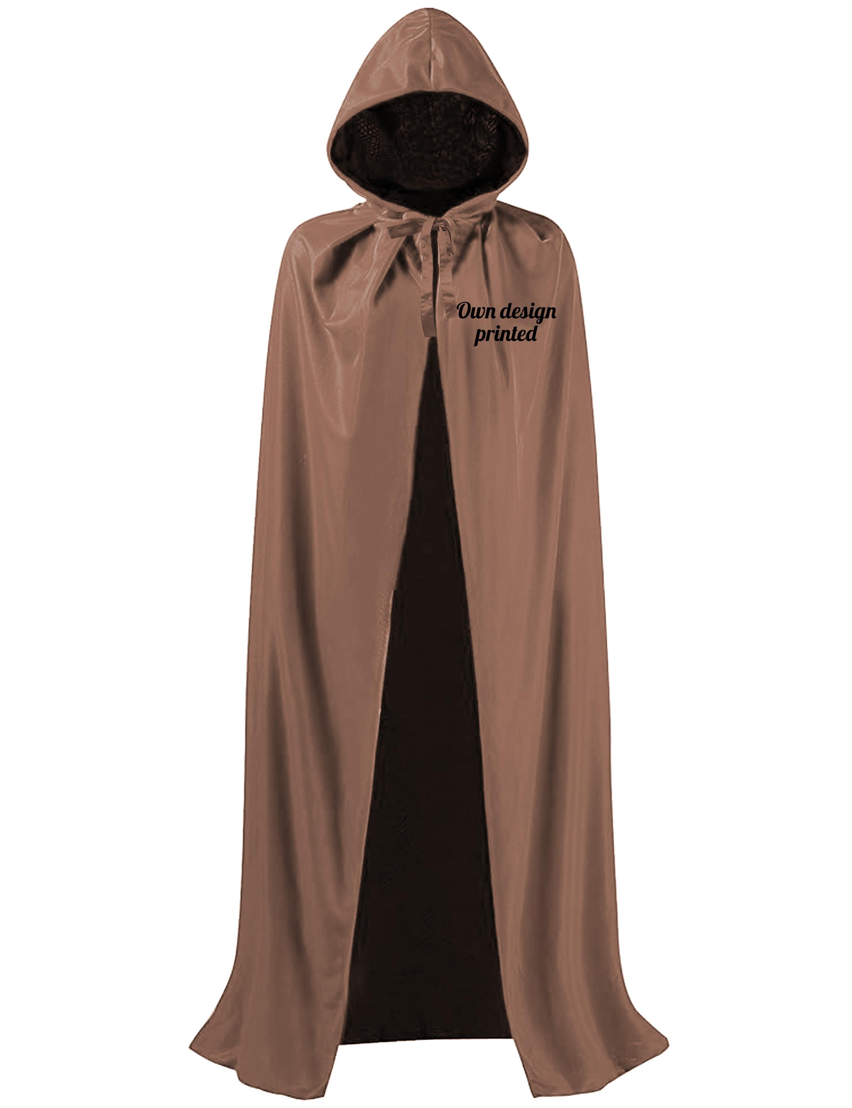 Personalised Hooded Hairdressing gown Coffee Printed