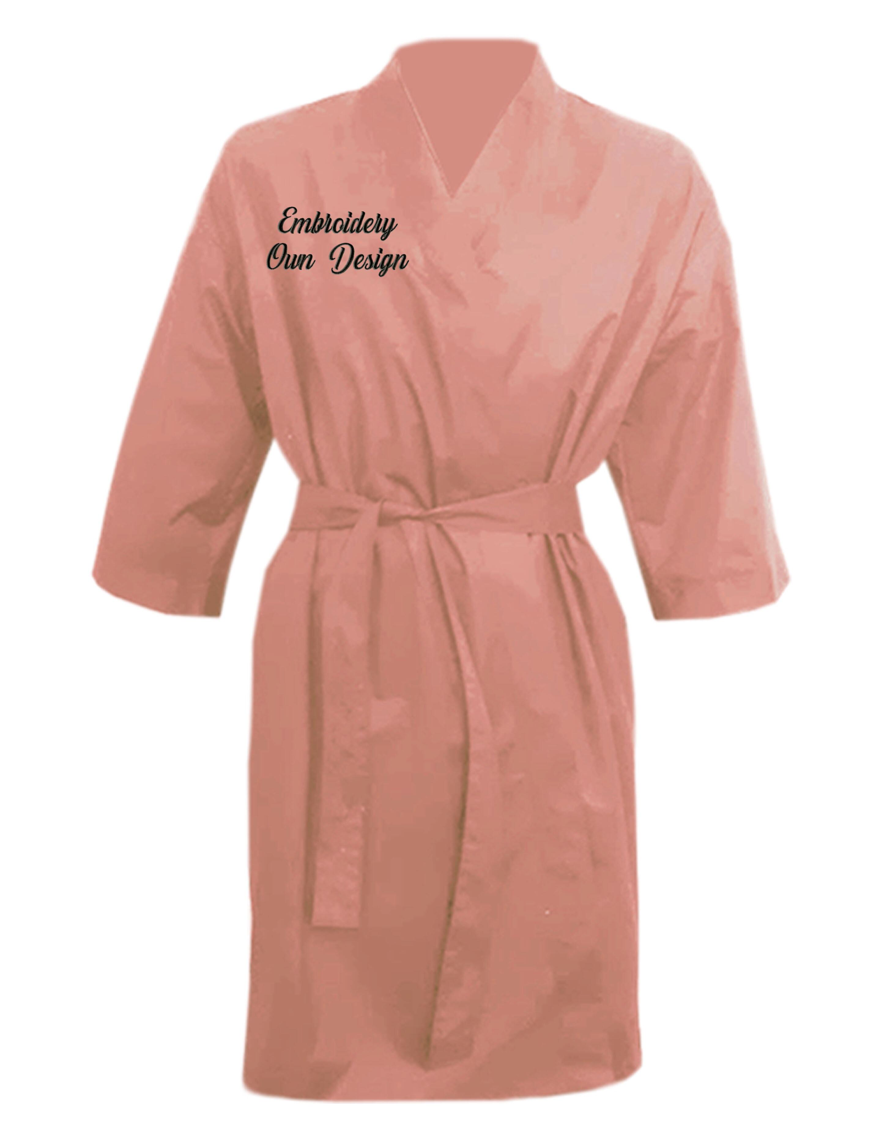 Custom hairdressing kimono gown powder with embroidery