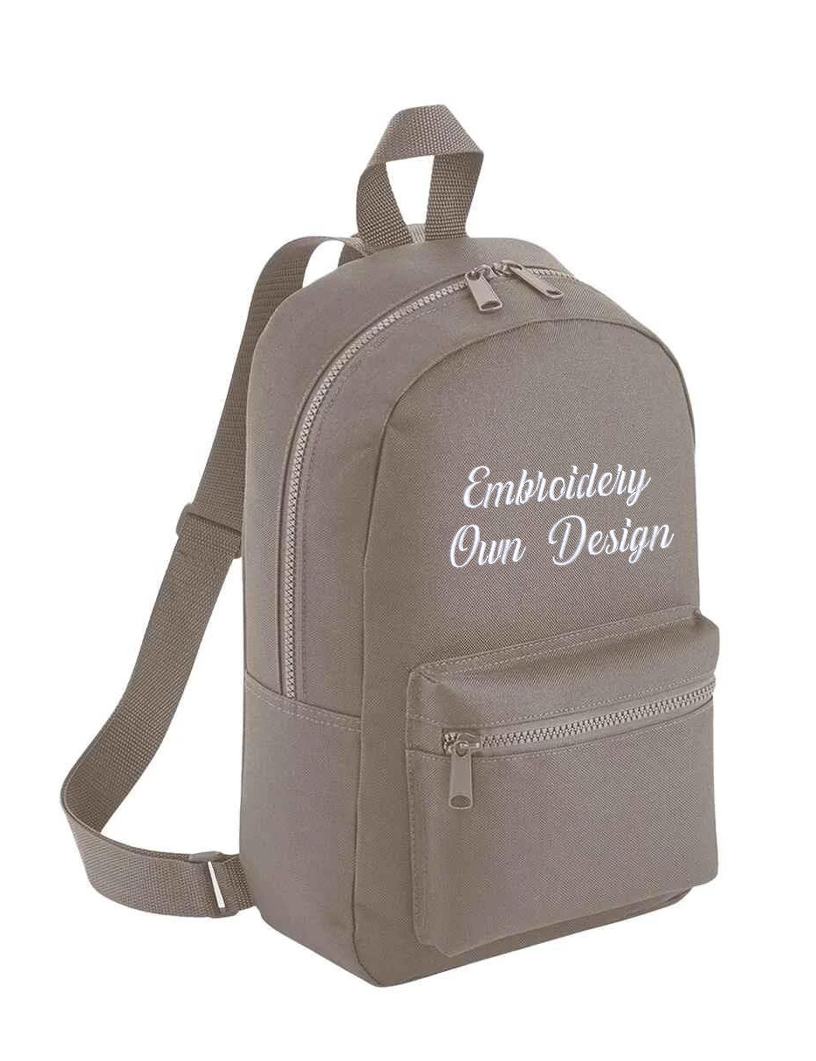 Personalised Embroidered Kids Backpack mushroom with name or logo