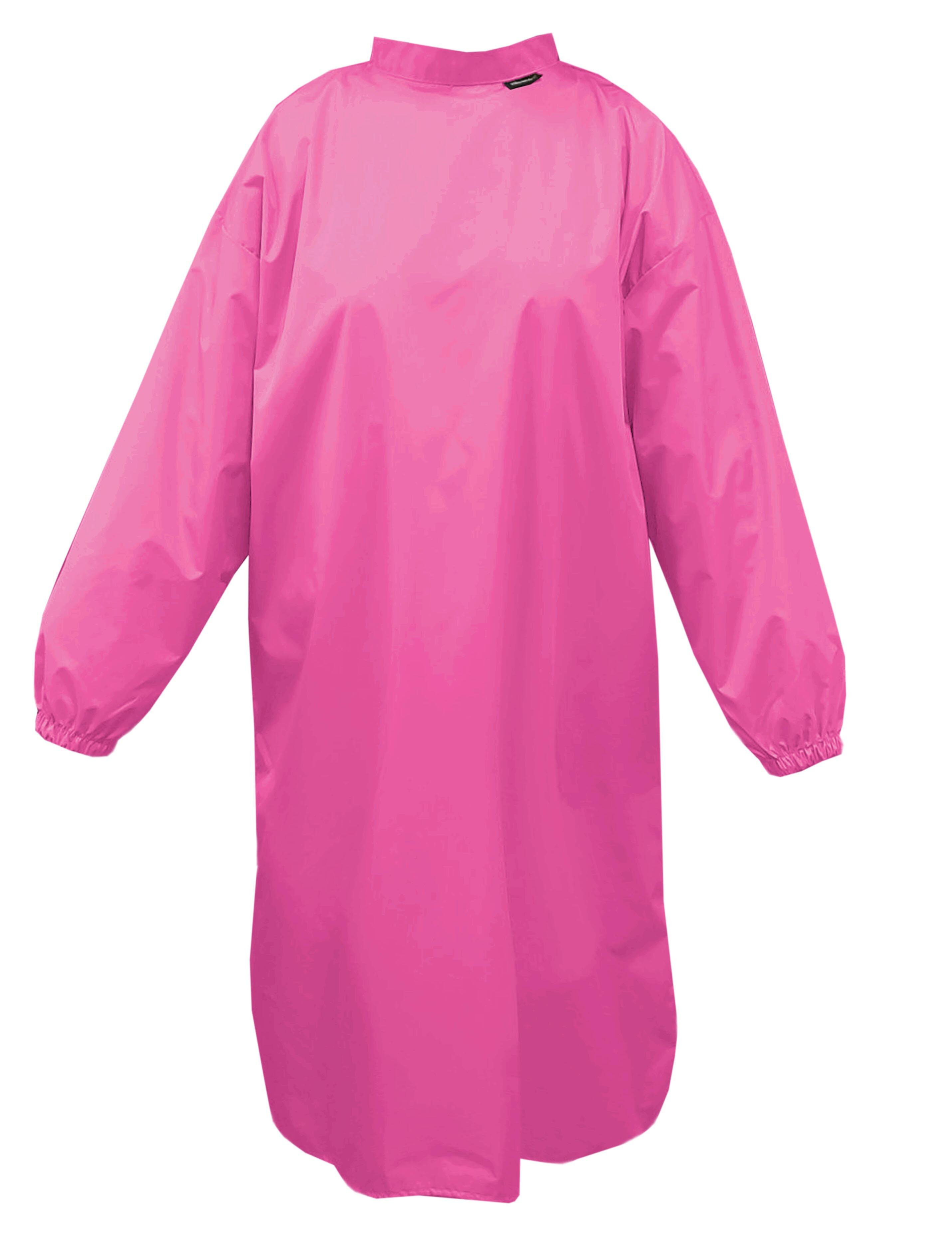 Nibano Hairdressing gown with sleeves hot pink