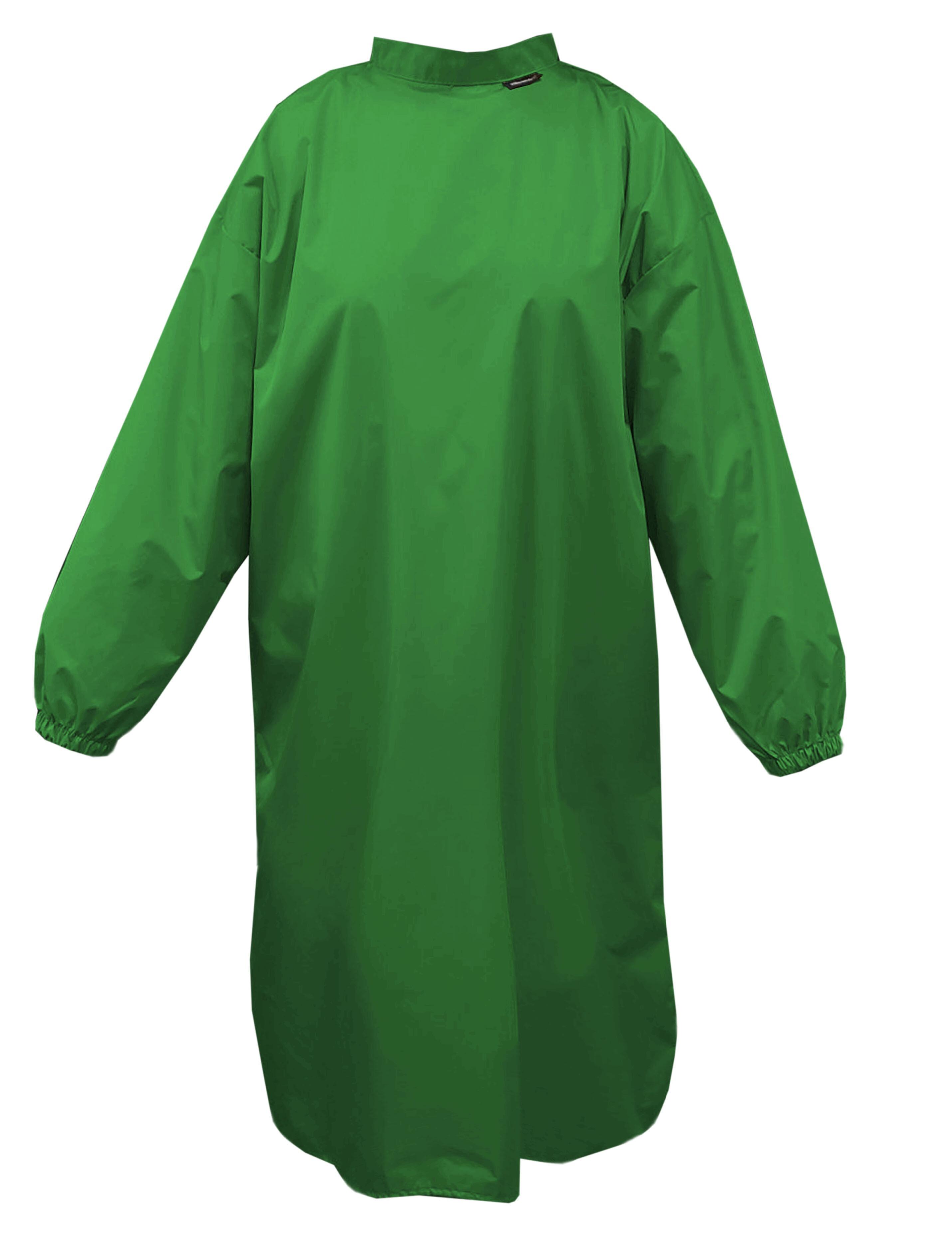 Nibano Hairdressing gown with sleeves Kelly green