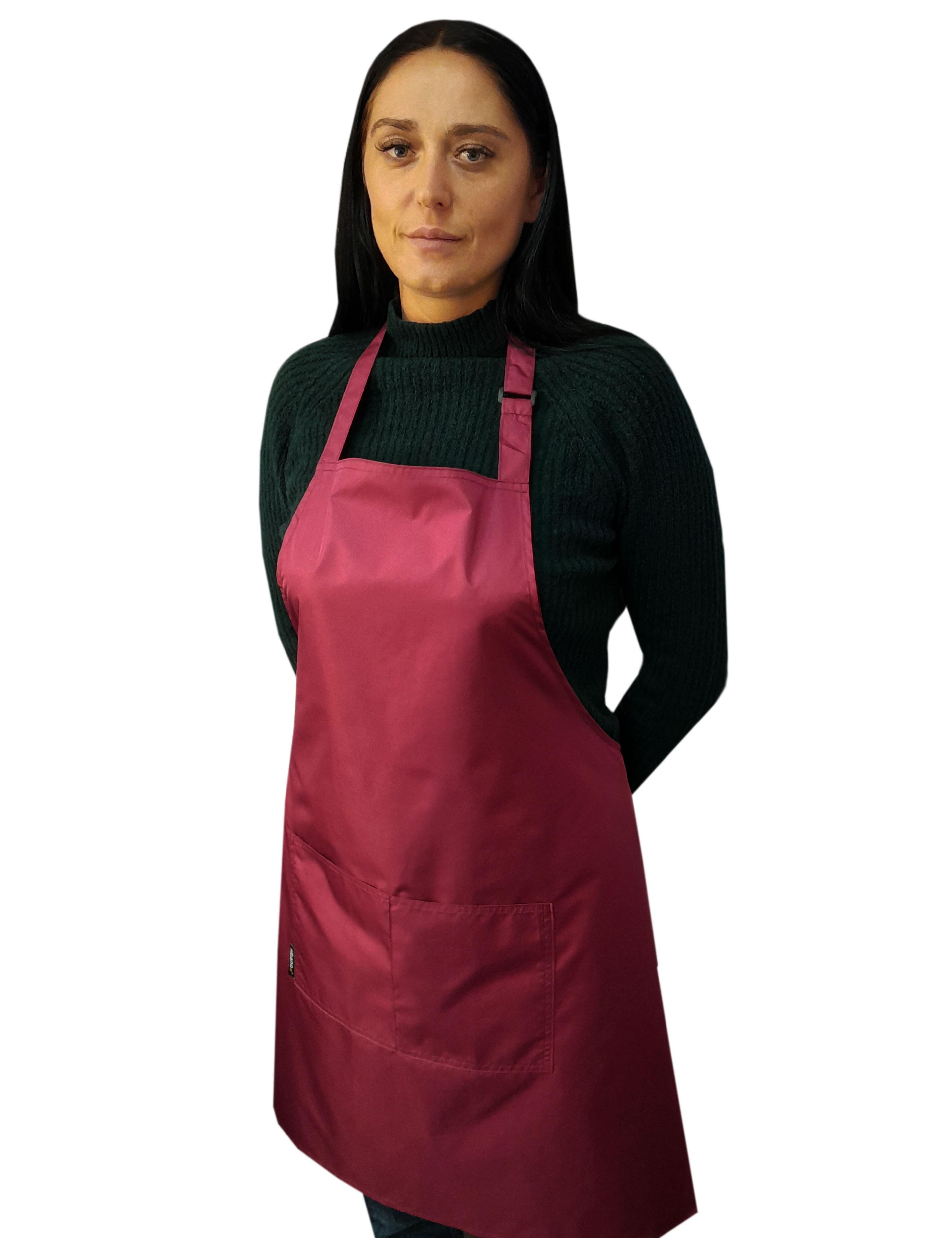 Hairdresser’s waterproof apron burgundy