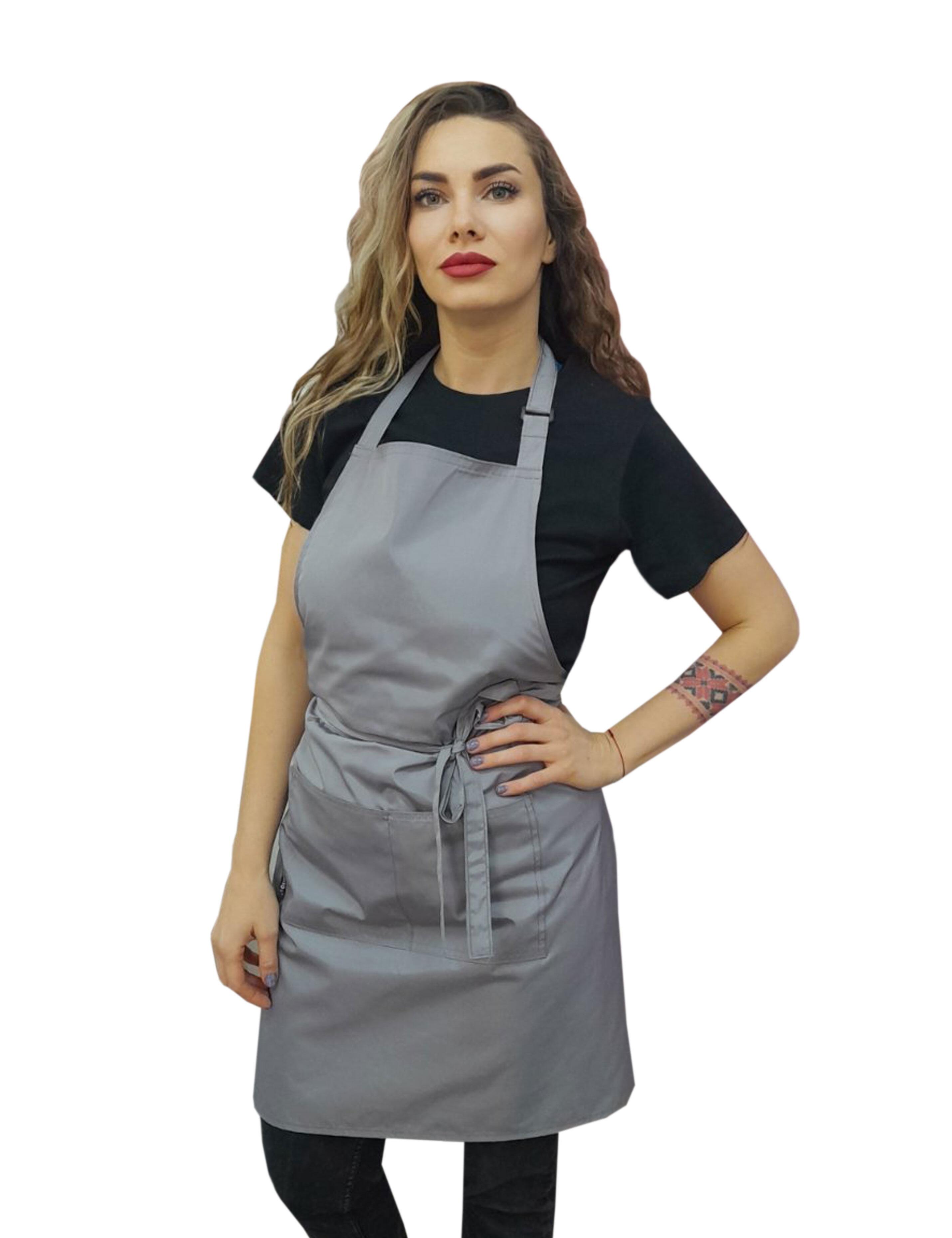 Hairdresser’s waterproof apron grey