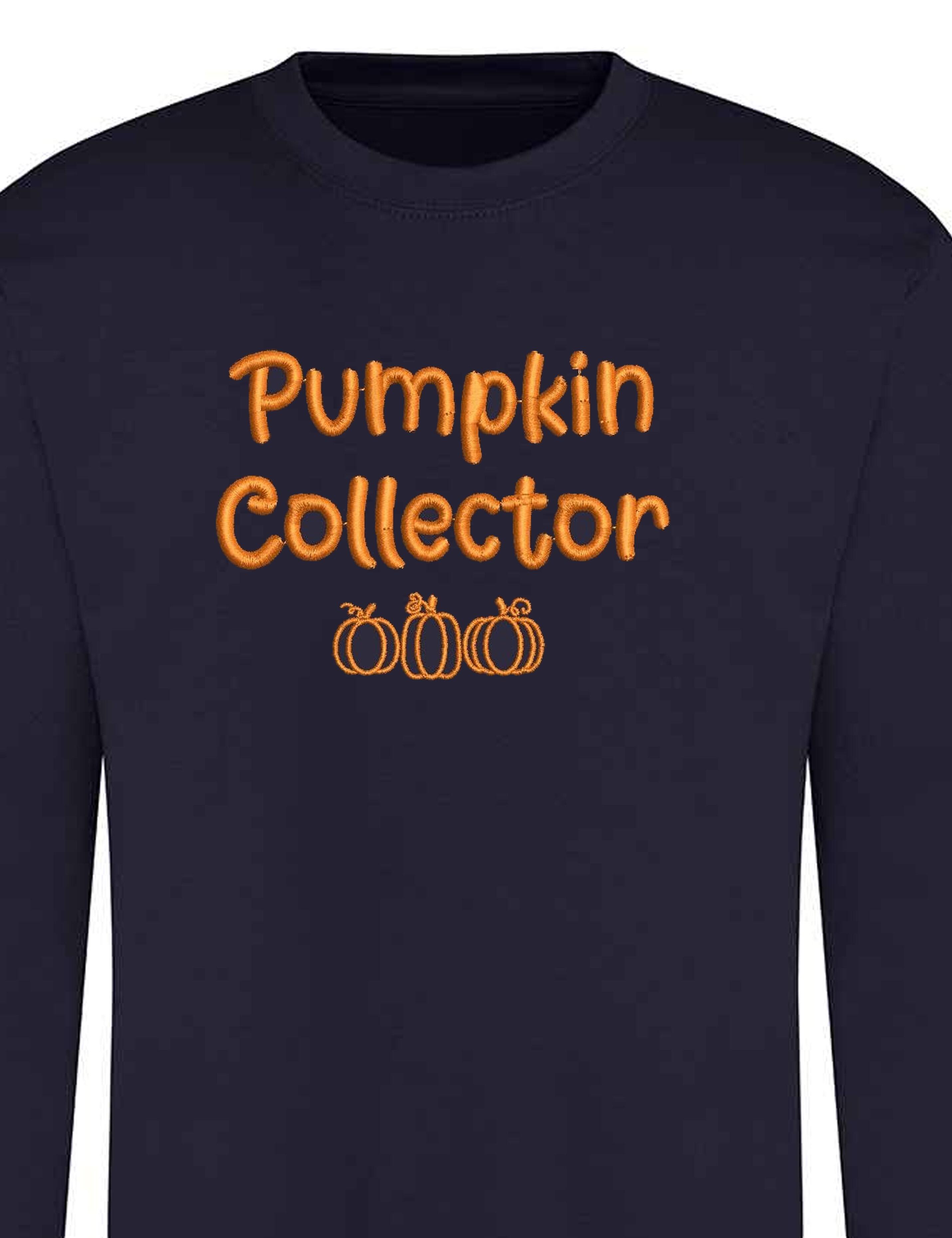 Personalised Pumpkin Collector Jumper Navy