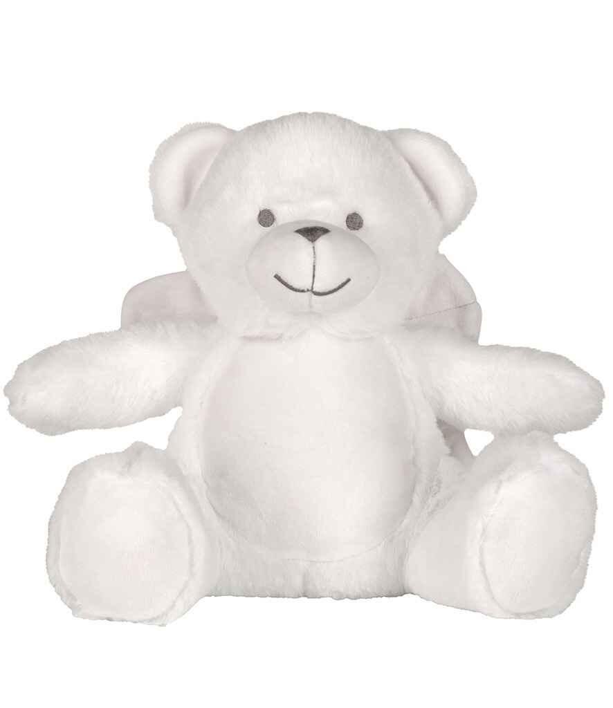 Personalised wedding gift angel bear white