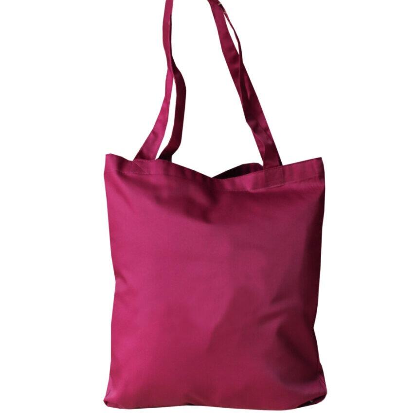 Burgundy polycotton tote bag