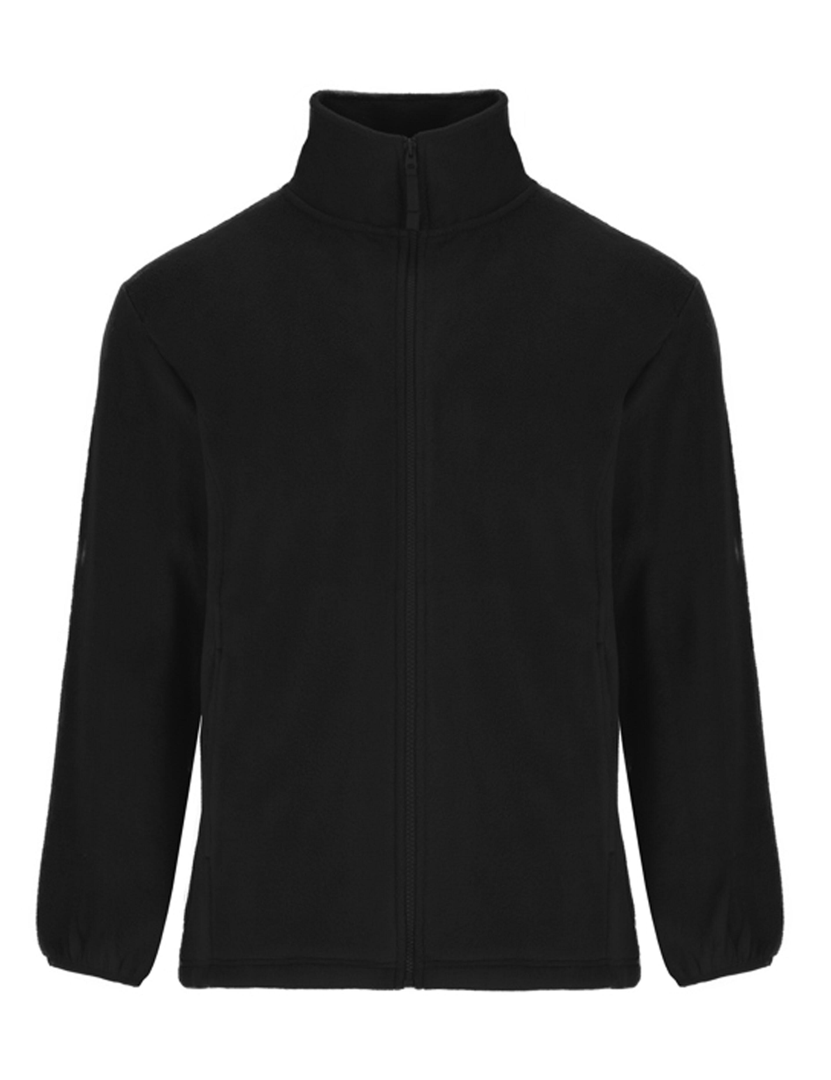black fleece jacket plain or embroidered