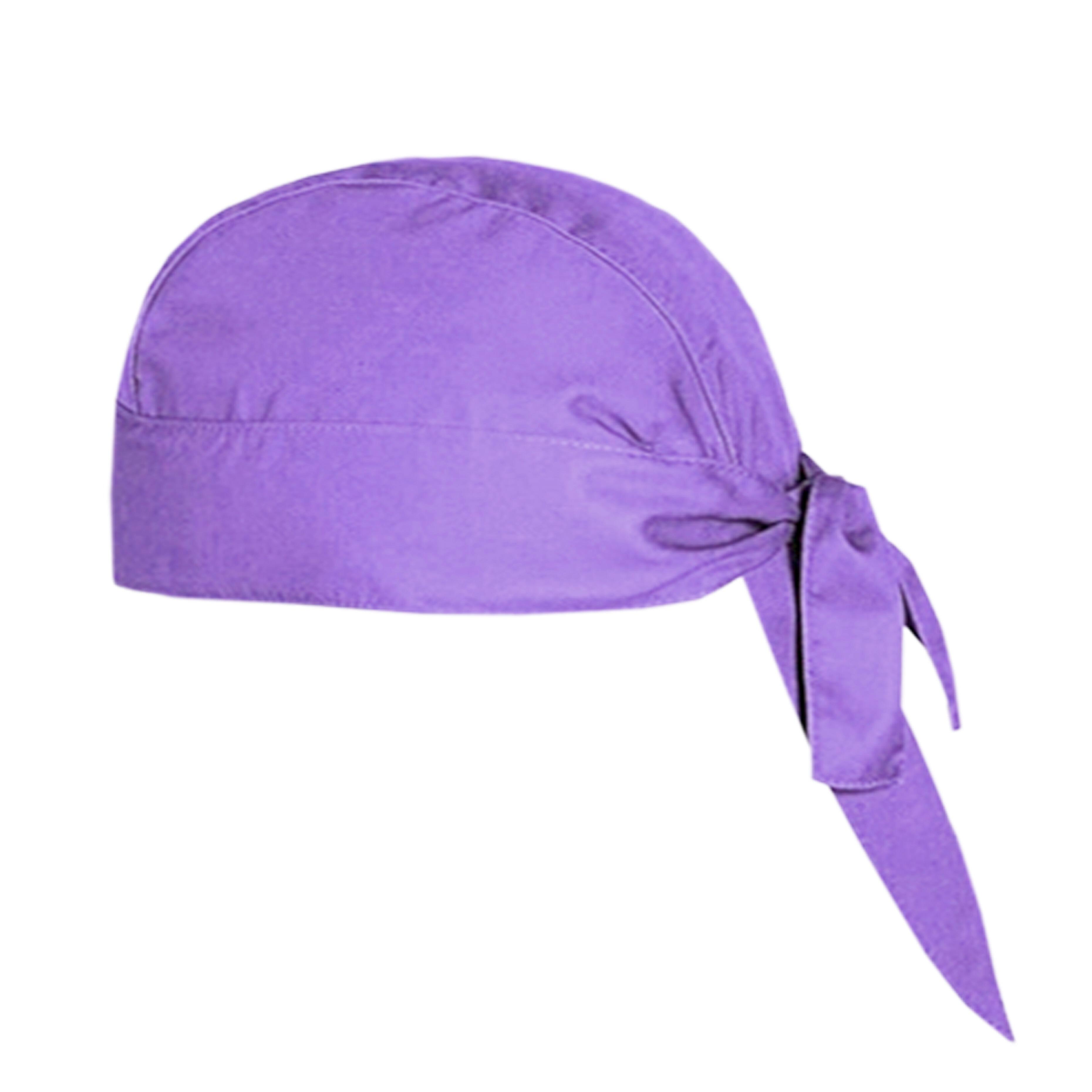 Lilac kitchen bandana for chefs and culinary staff