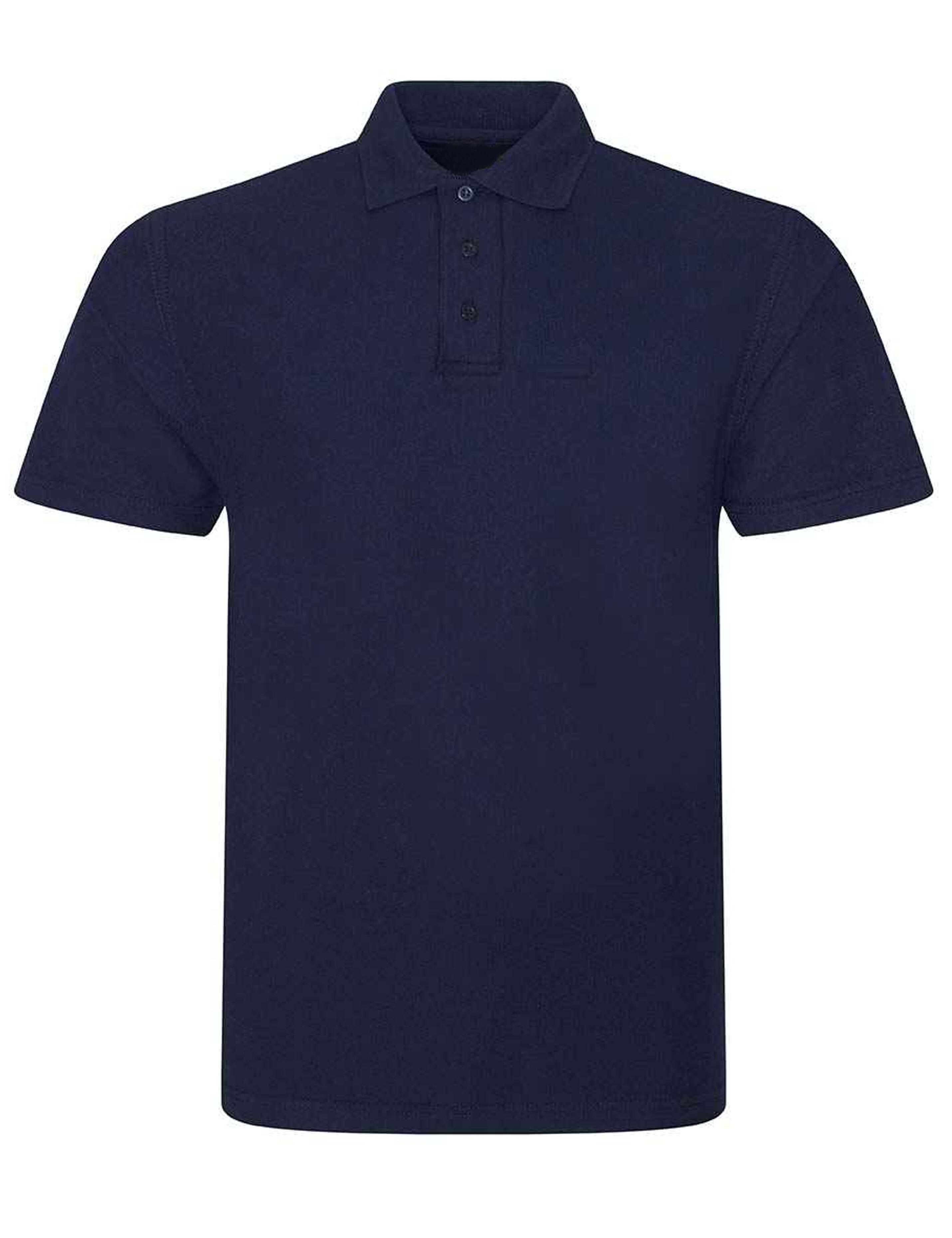 Navy polycotton polo shirt classic fit casual or workwear