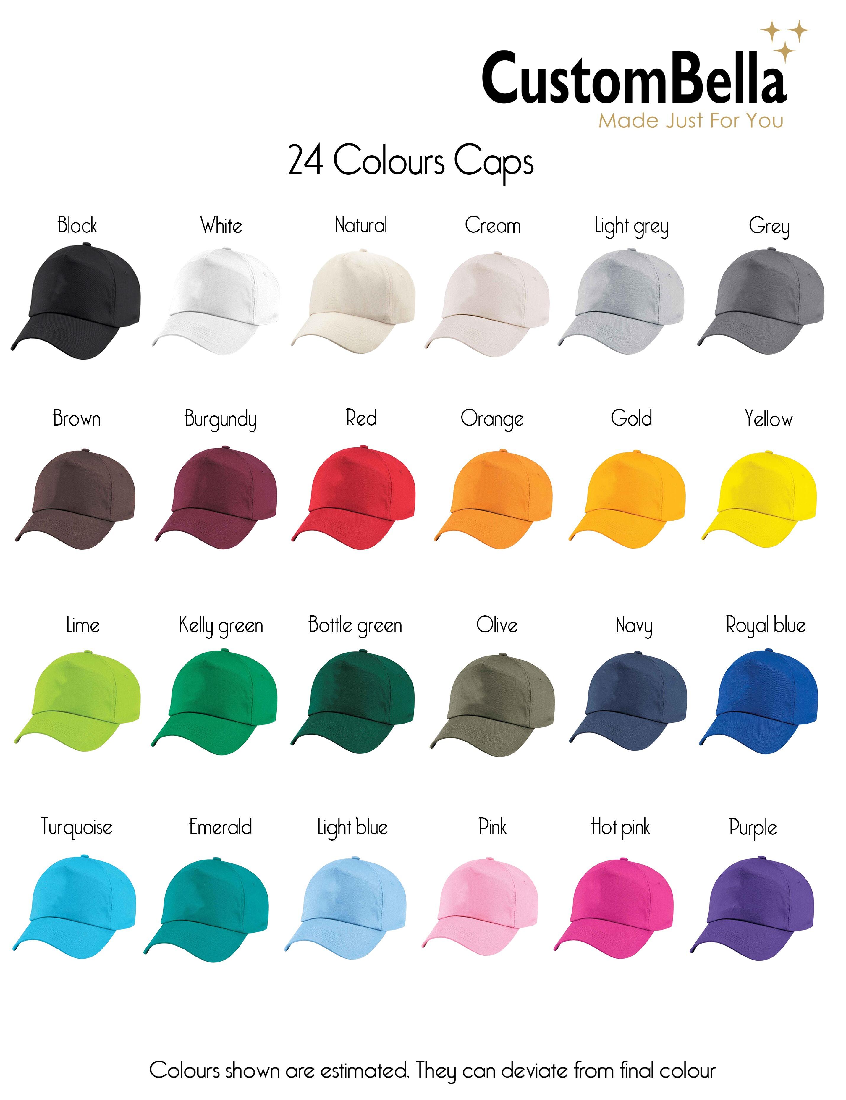 Customised Printed Baseball Cap white