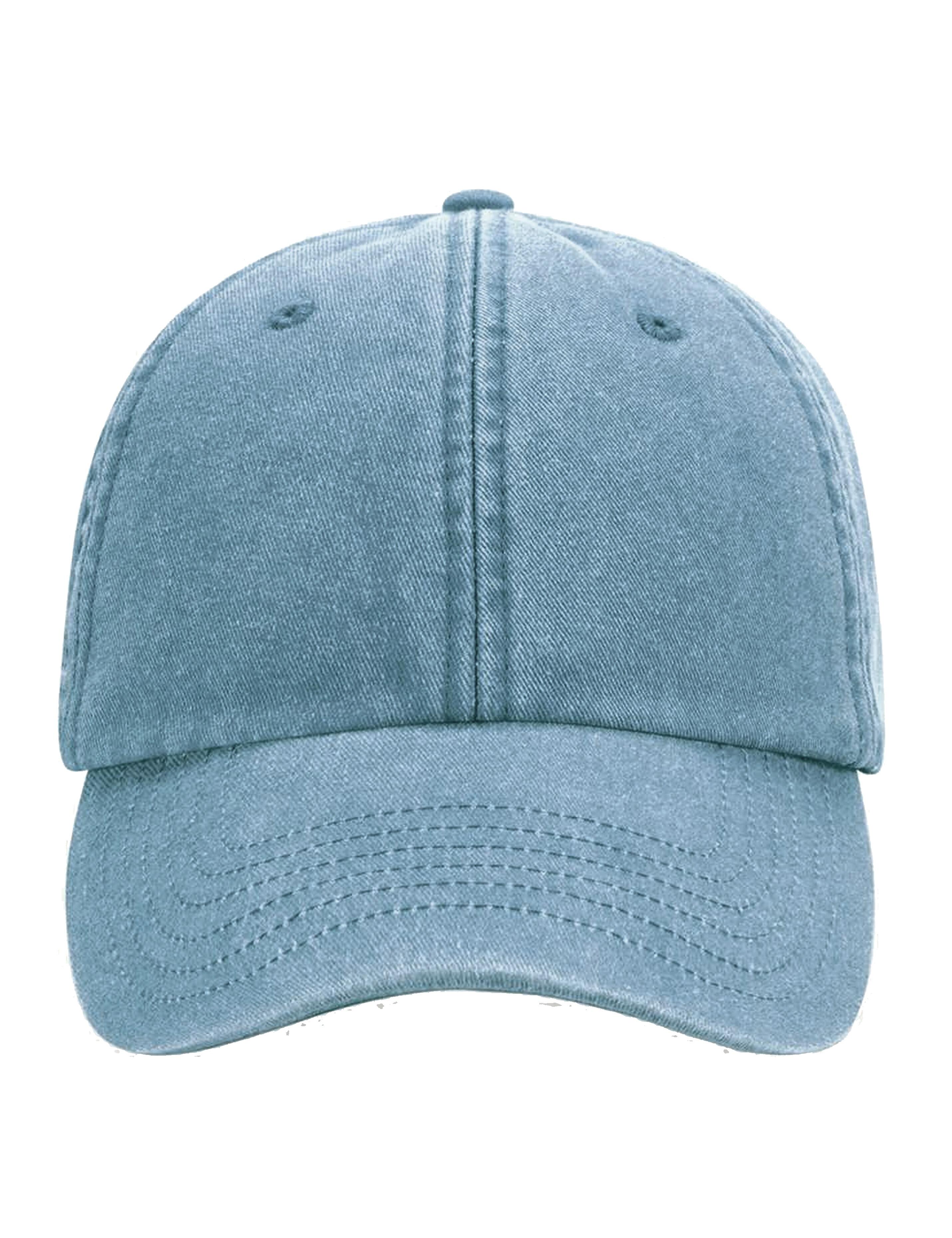 Low profile Denim Light  baseball cap in vintage blue finish