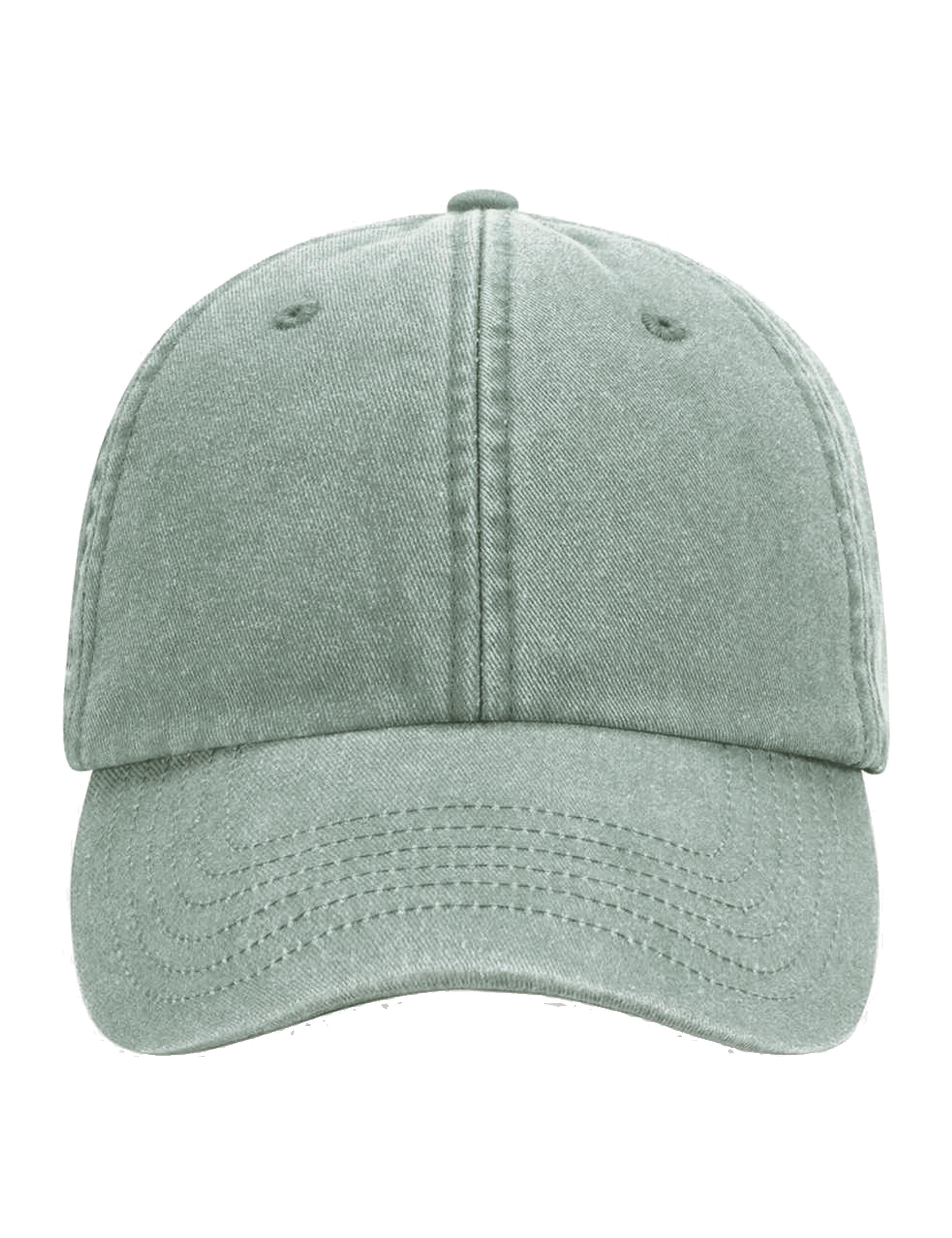 Vintage sage low profile baseball cap plain or embroidered