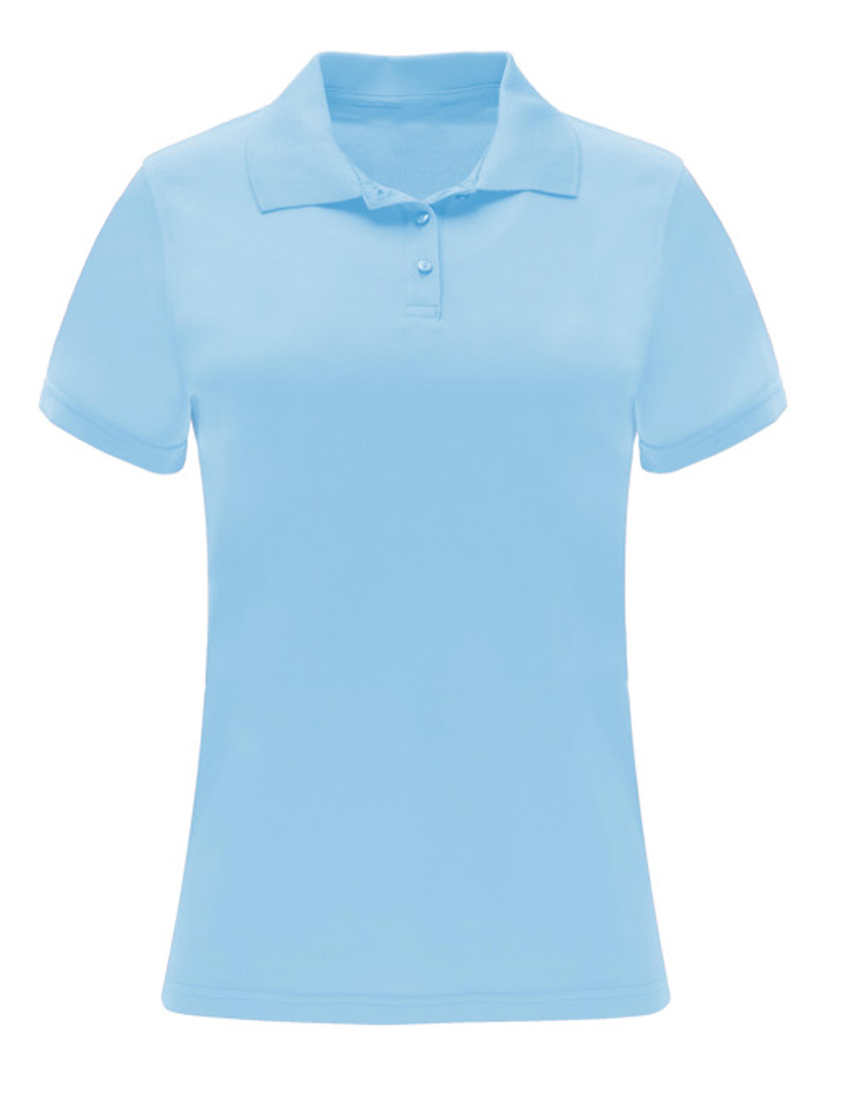 Women’s Light Blue Dri-FIT polo shirt lightweight performance top with logo print or embroidery