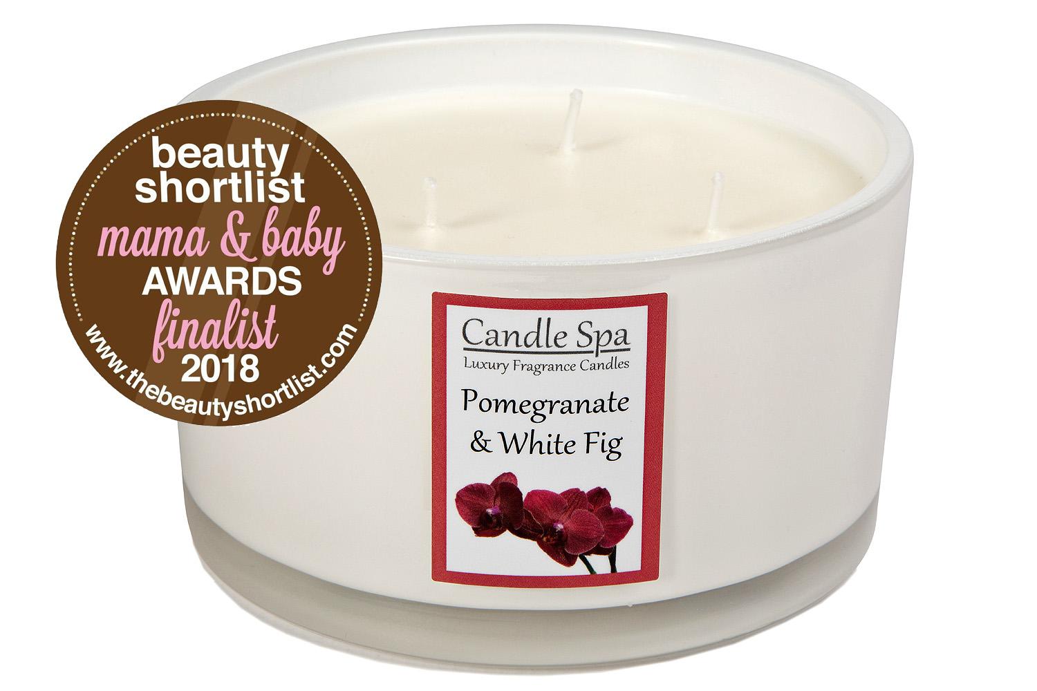 Candle Spa Luxury 3-Wick Candle - Pomegranate & White Fig