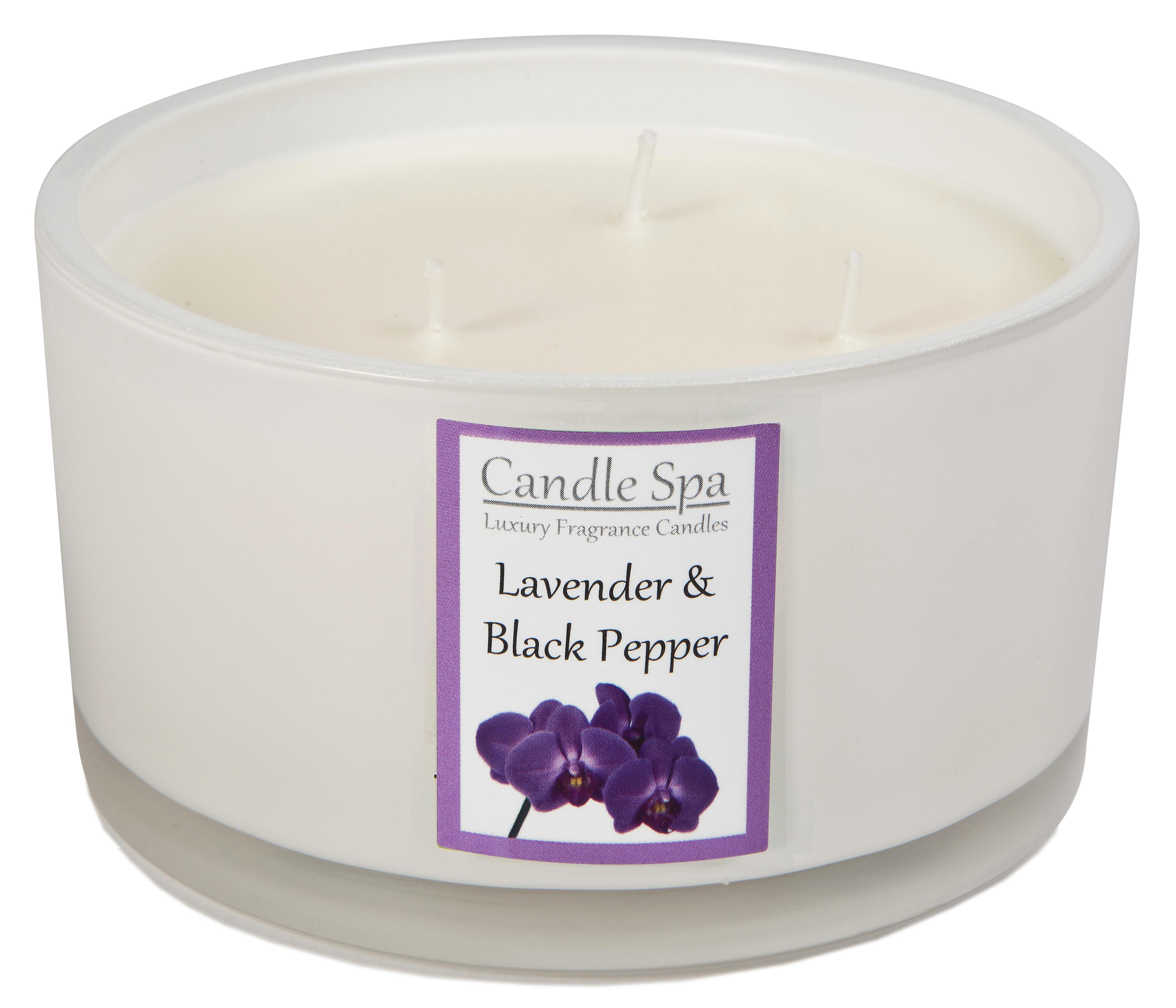 Candle Spa Luxury 3-Wick Candle - Lavender & Black Pepper