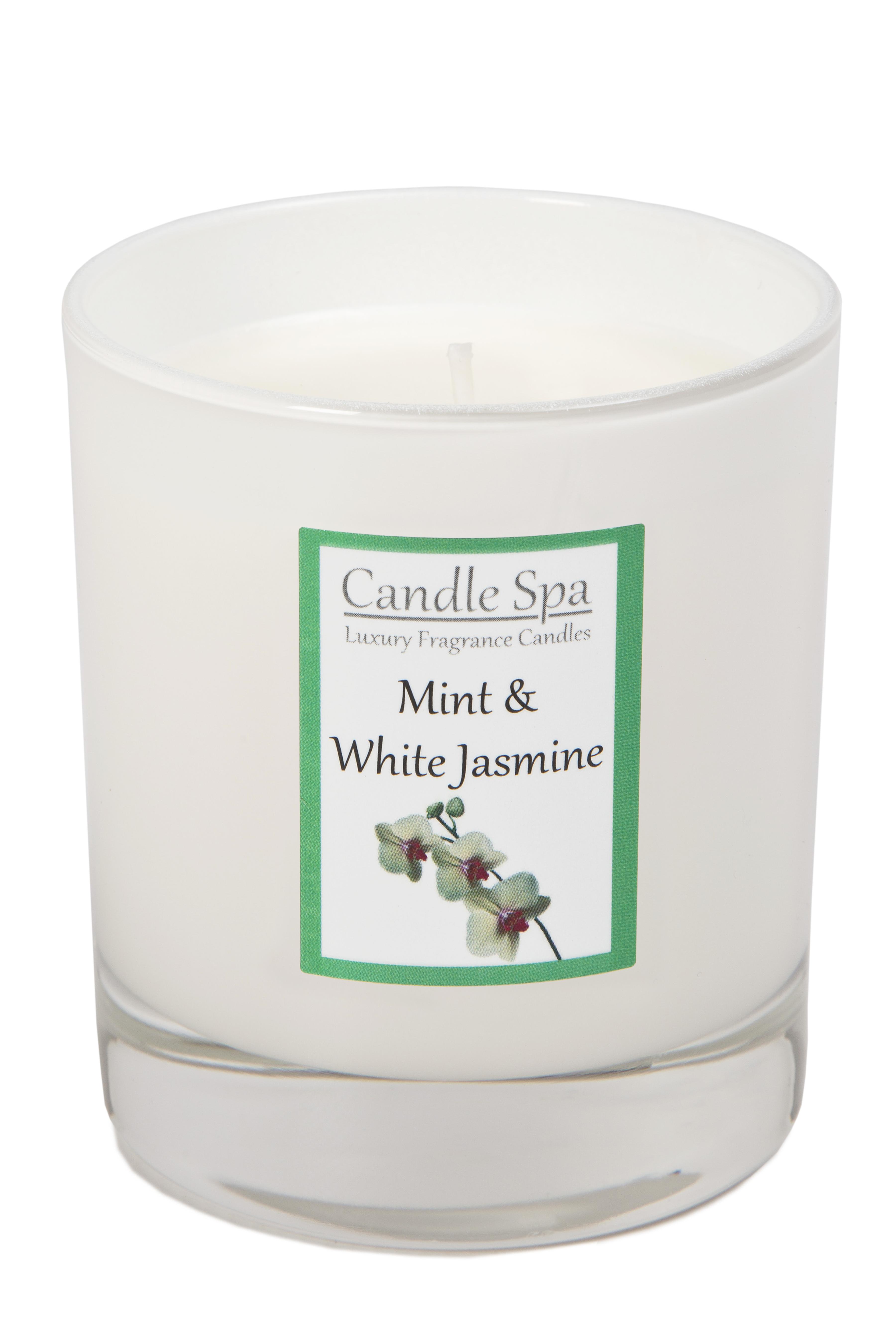 Candle Spa Luxury Candle in 30cl Tumbler - Mint & White Jasmine