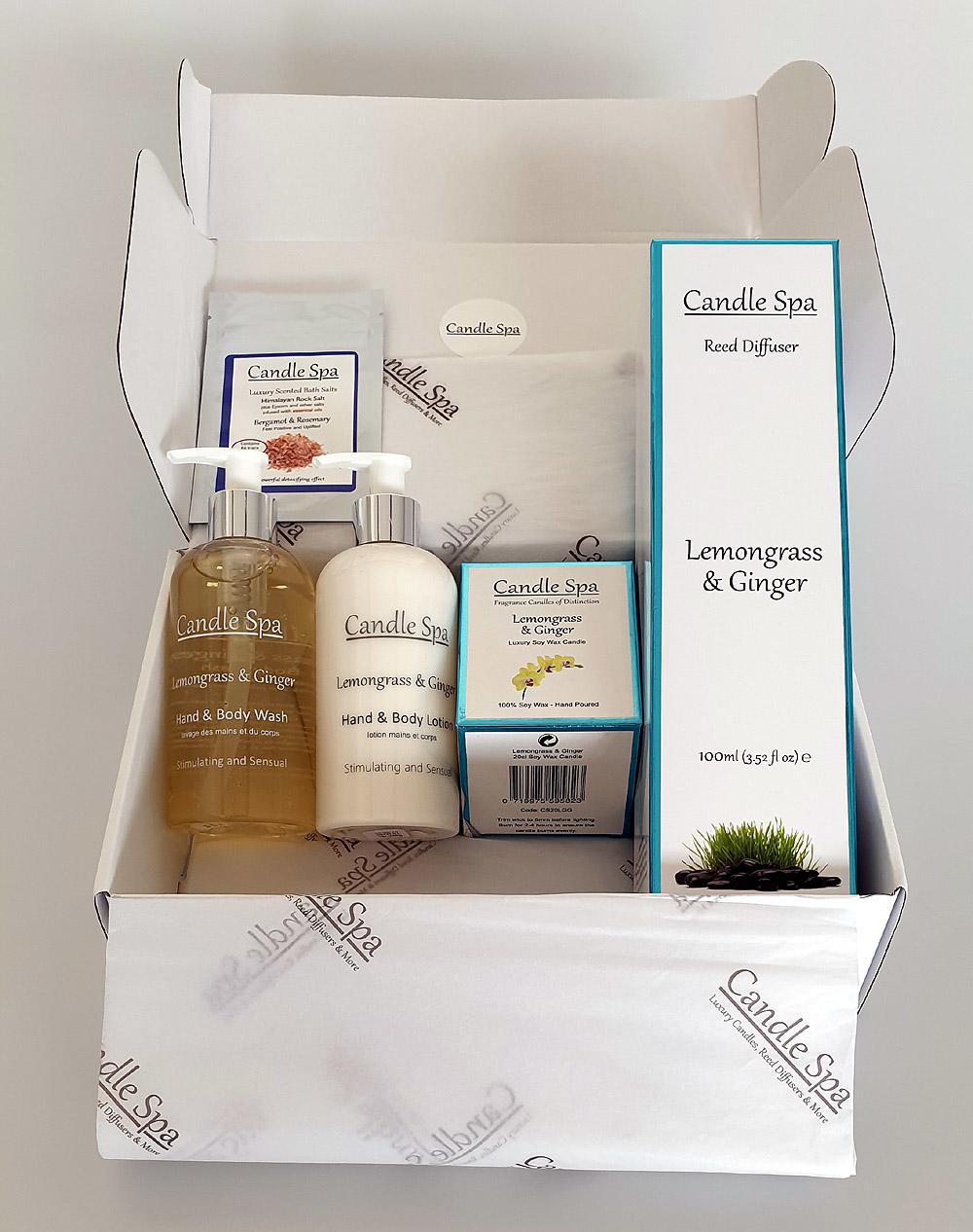 Candle Spa Gift Box No.1 Lemongrass & Ginger