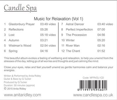Candle Spa Music For Relaxation Vol 1 CD
