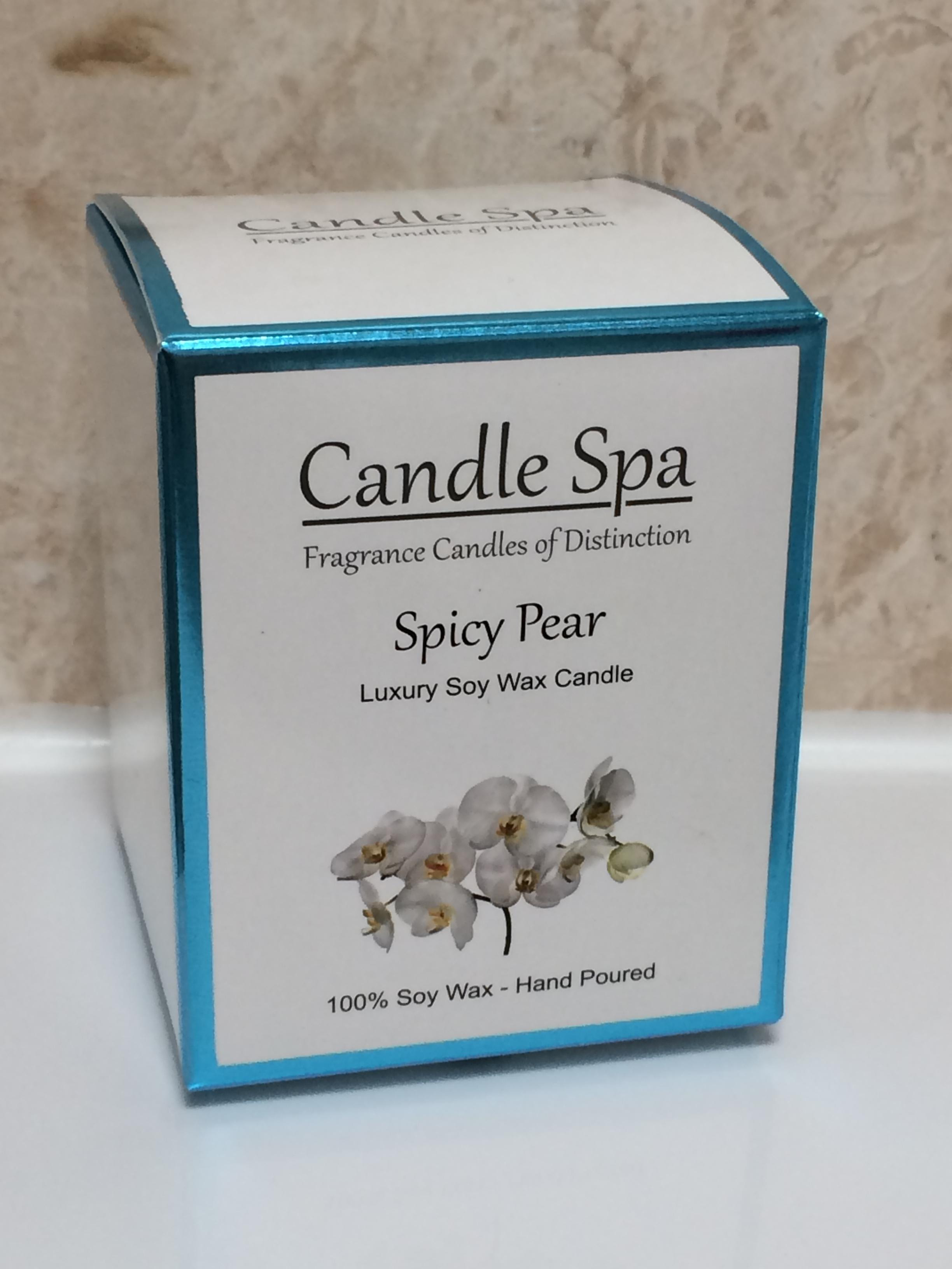 Candle Spa Luxury Candle in 20cl Box - Spicy Pear