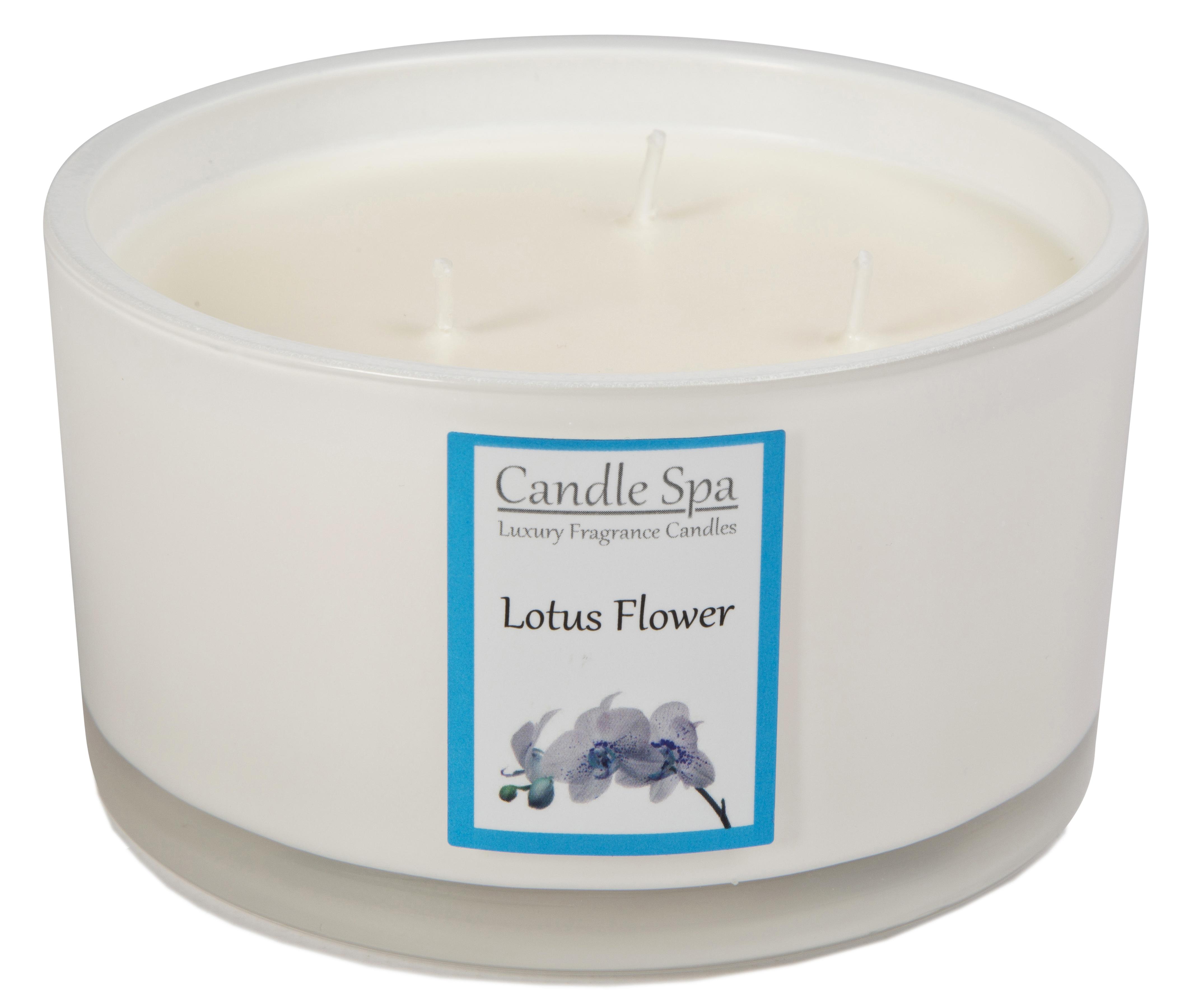 Candle Spa Luxury 3-Wick Candle - Lotus Flower
