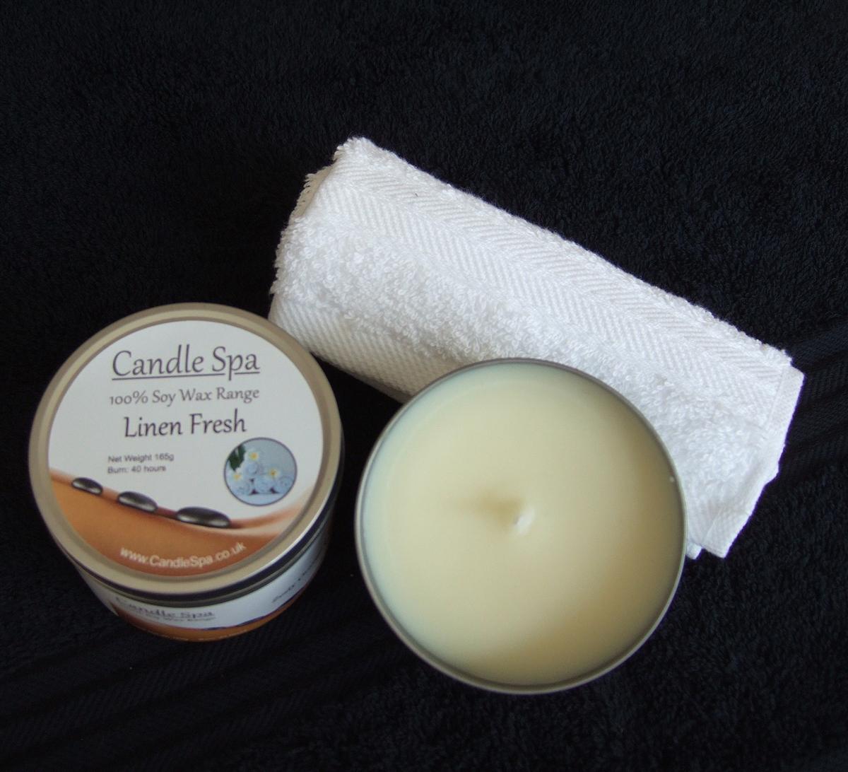 Candle Spa Linen Fresh Tin Candle