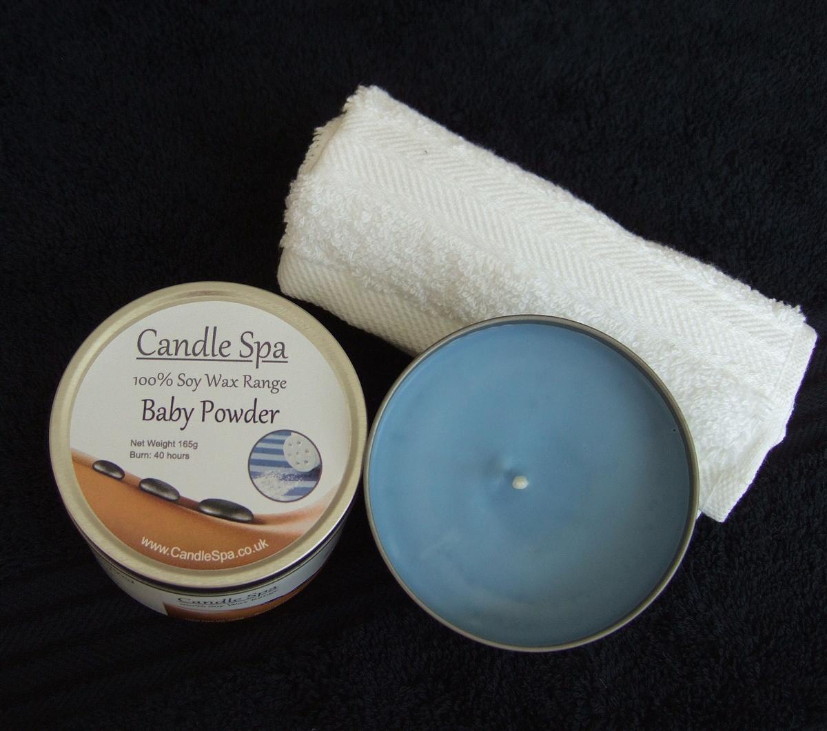 Candle Spa Baby Powder Tin Candle