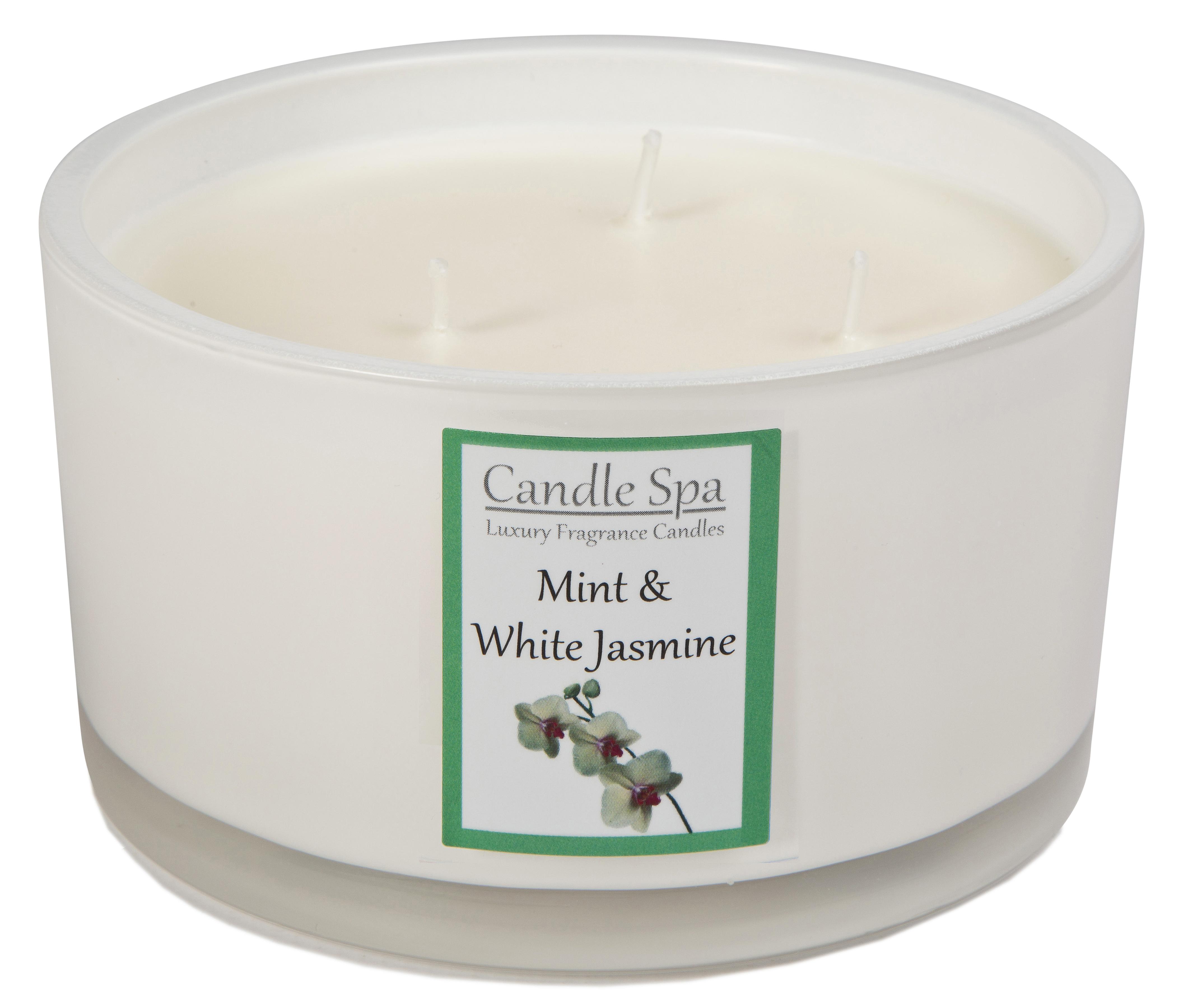 Candle Spa Luxury 3-Wick Candle - Mint & White Jasmine