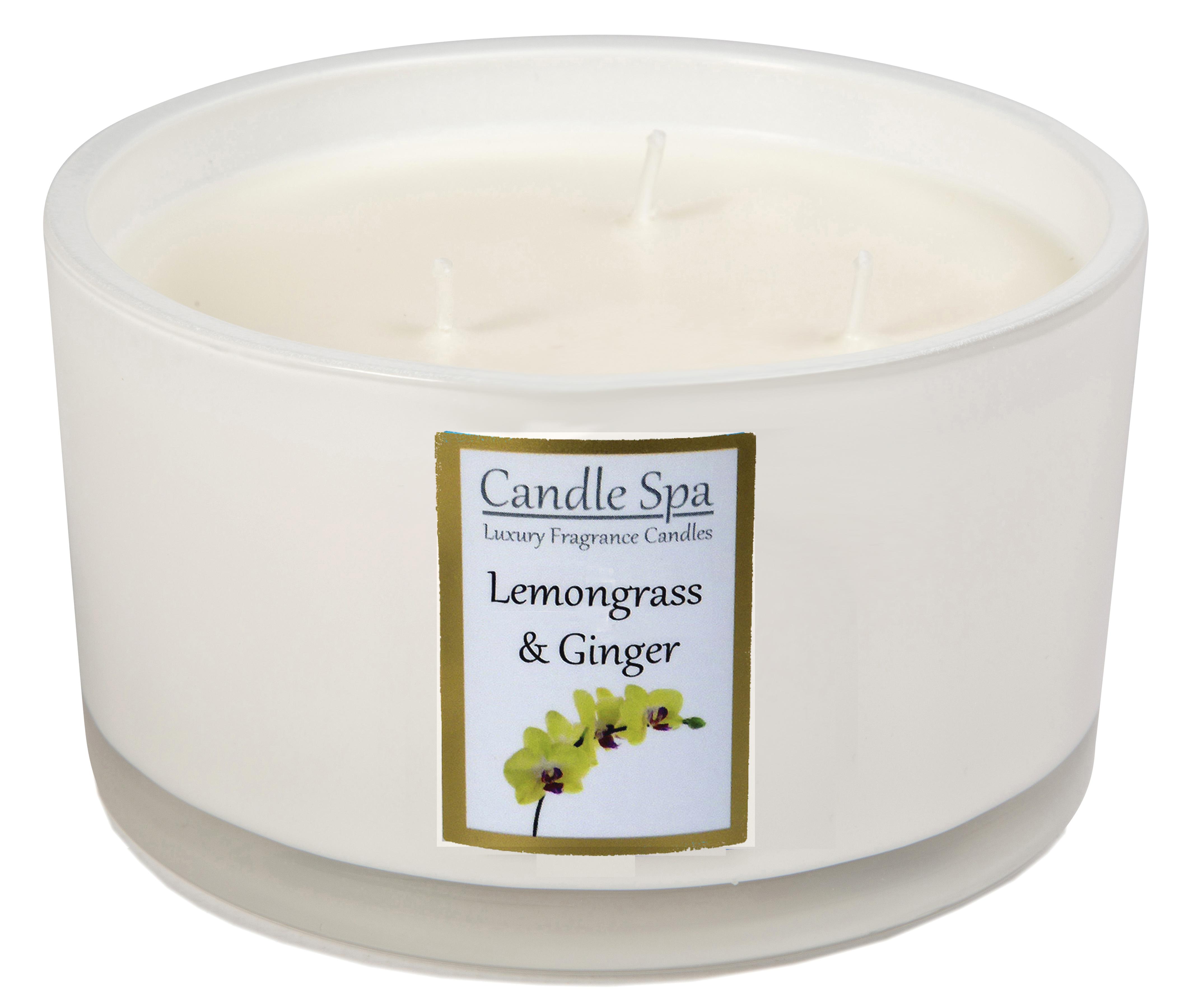 Candle Spa Luxury 3-Wick Candle - Lemongrass & Ginger
