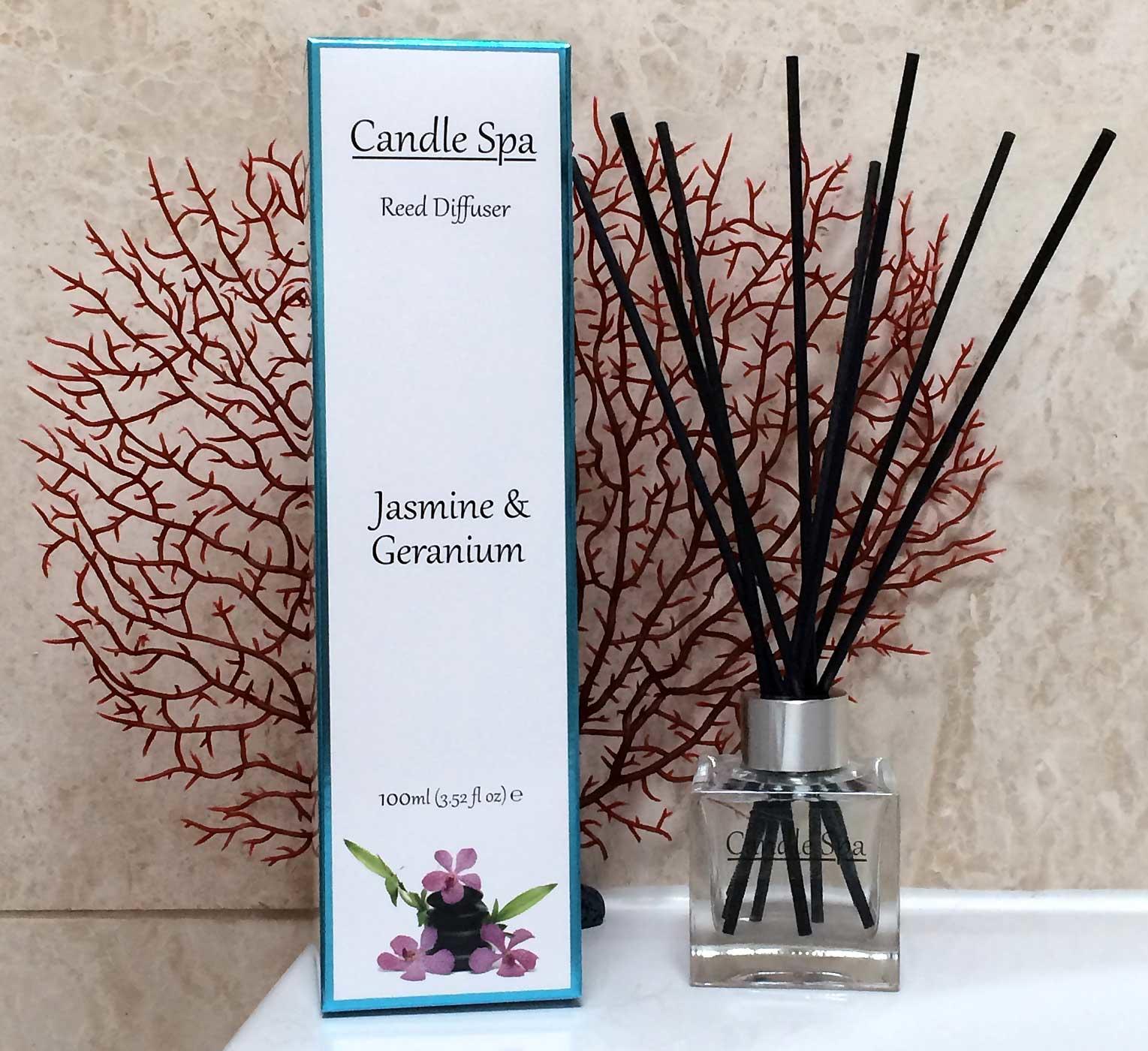 Candle Spa 100ml Reed Diffuser -  Jasmine & Geranium