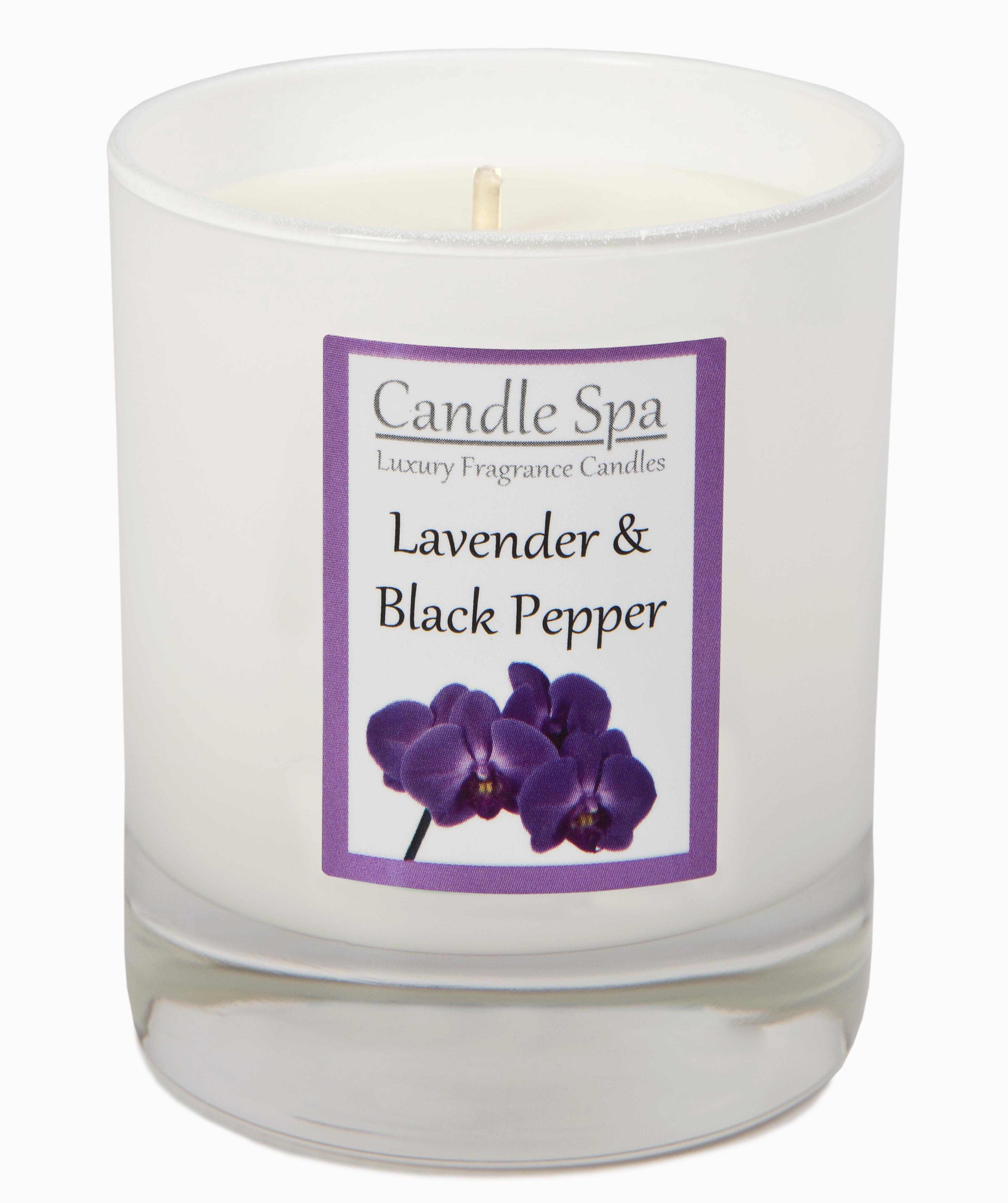 Candle Spa Luxury Candle in 20cl Tumbler - Lavender & Black Pepper