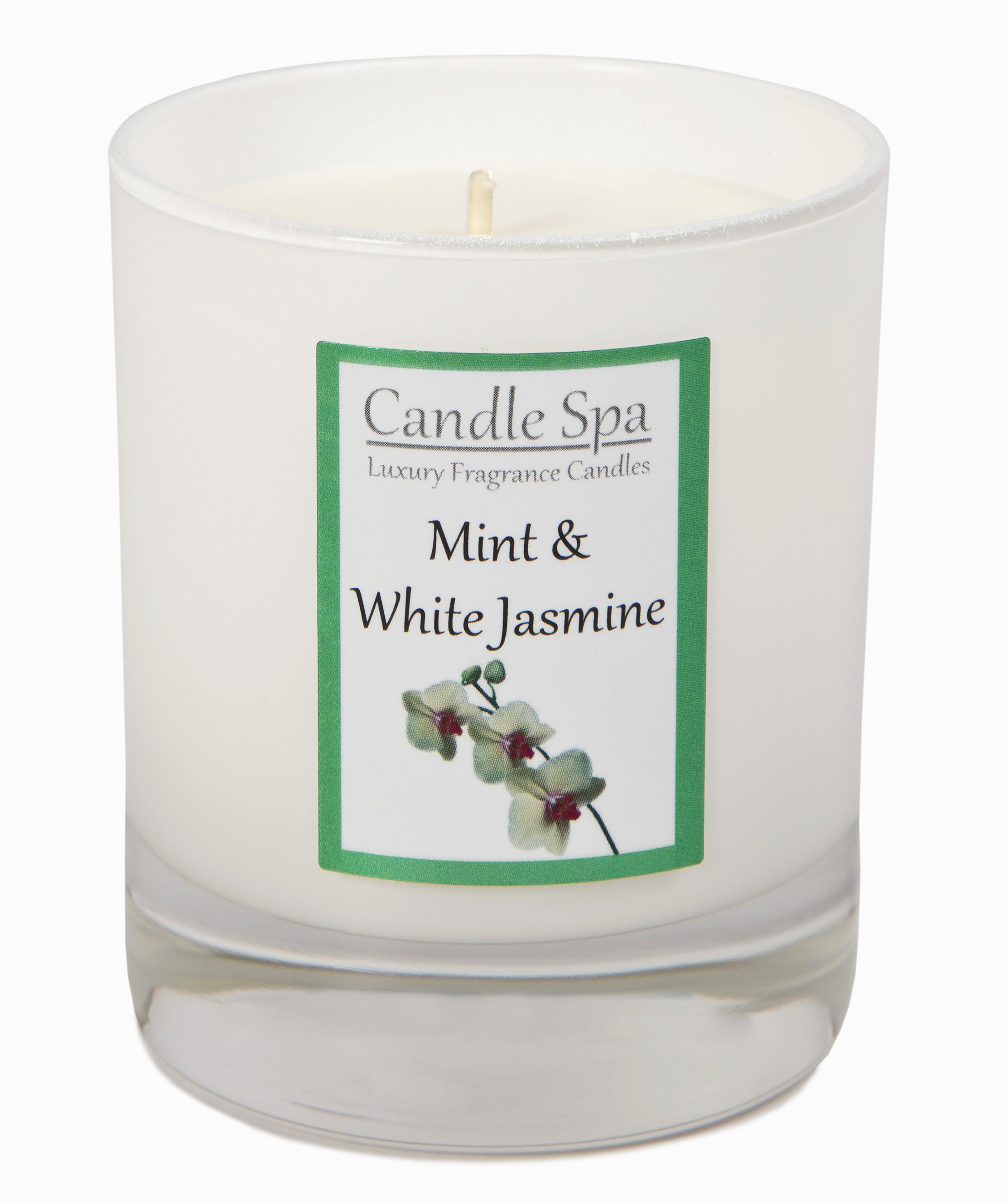 Candle Spa Luxury Candle in 20cl Tumbler - Mint & White Jasmine