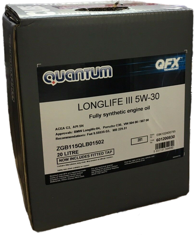 20L Genuine Quantum Longlife 3 III LL3 5W-30 Engine Oil ZGB115QLB01502 VW  Audi