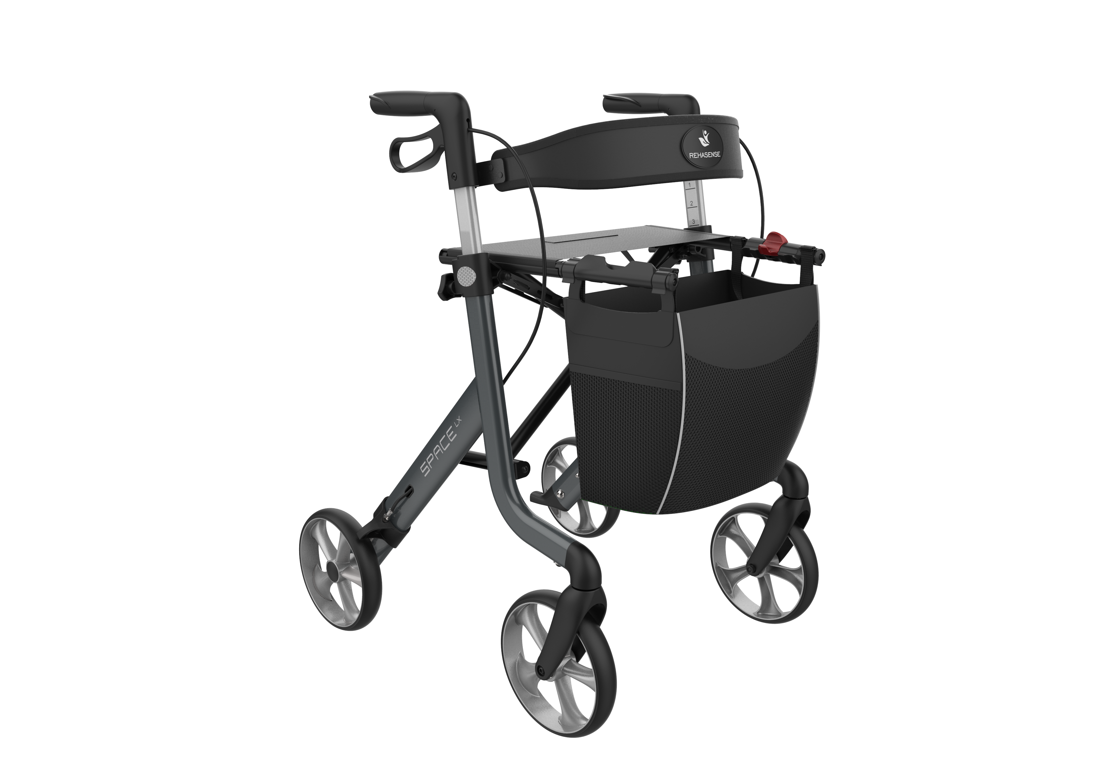 Rehasense Space Lx Side Folding Lightweight Rollator Walking Aids Bayliss Mobility