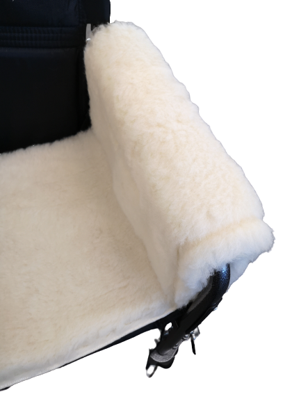 Hospital Fleece Wool Wheelchair Seat Pad: 18 x 20